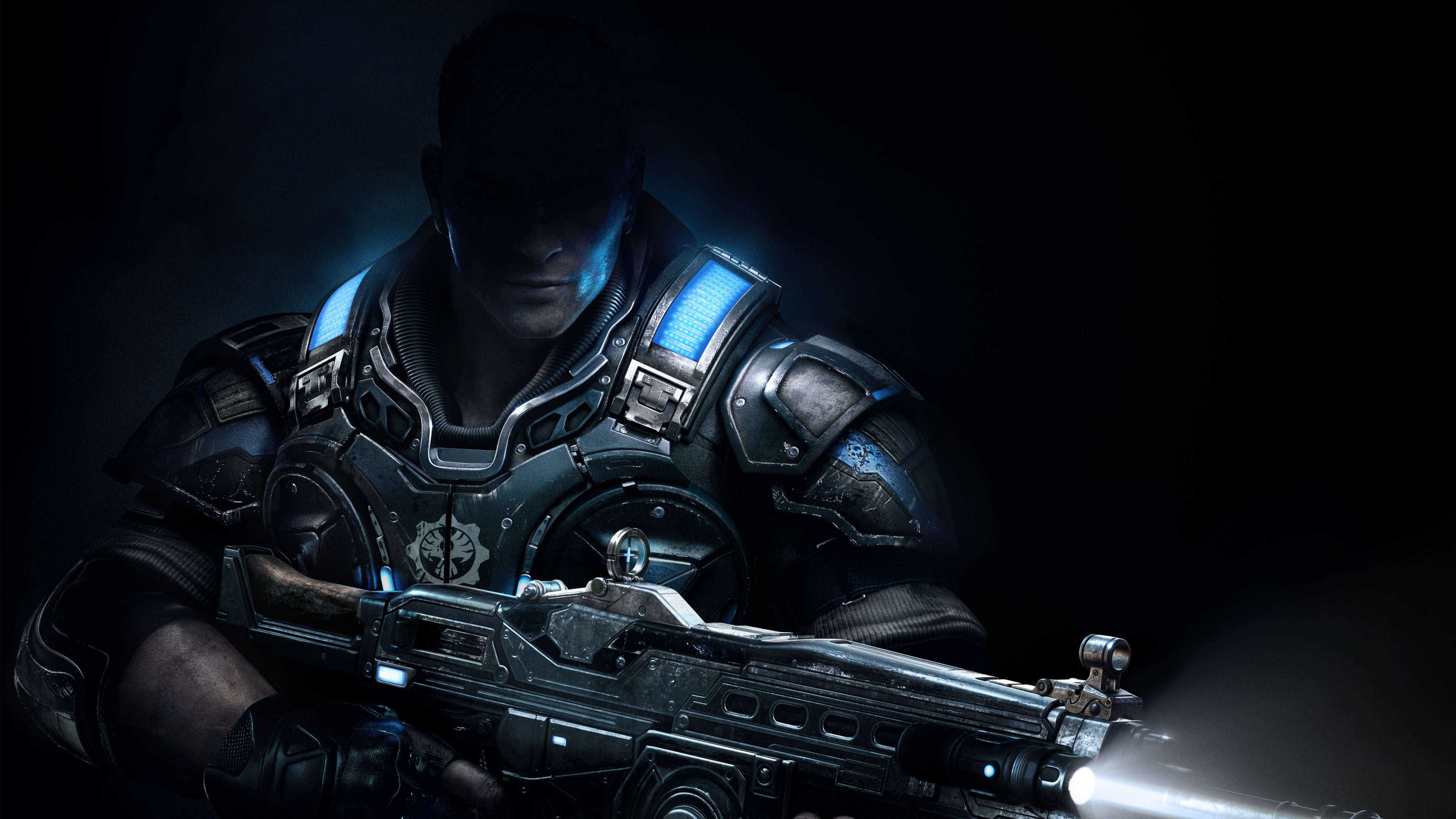 Soldato Gears of War armato, 3840x2160 4K Ultra HD, Monitor 4K