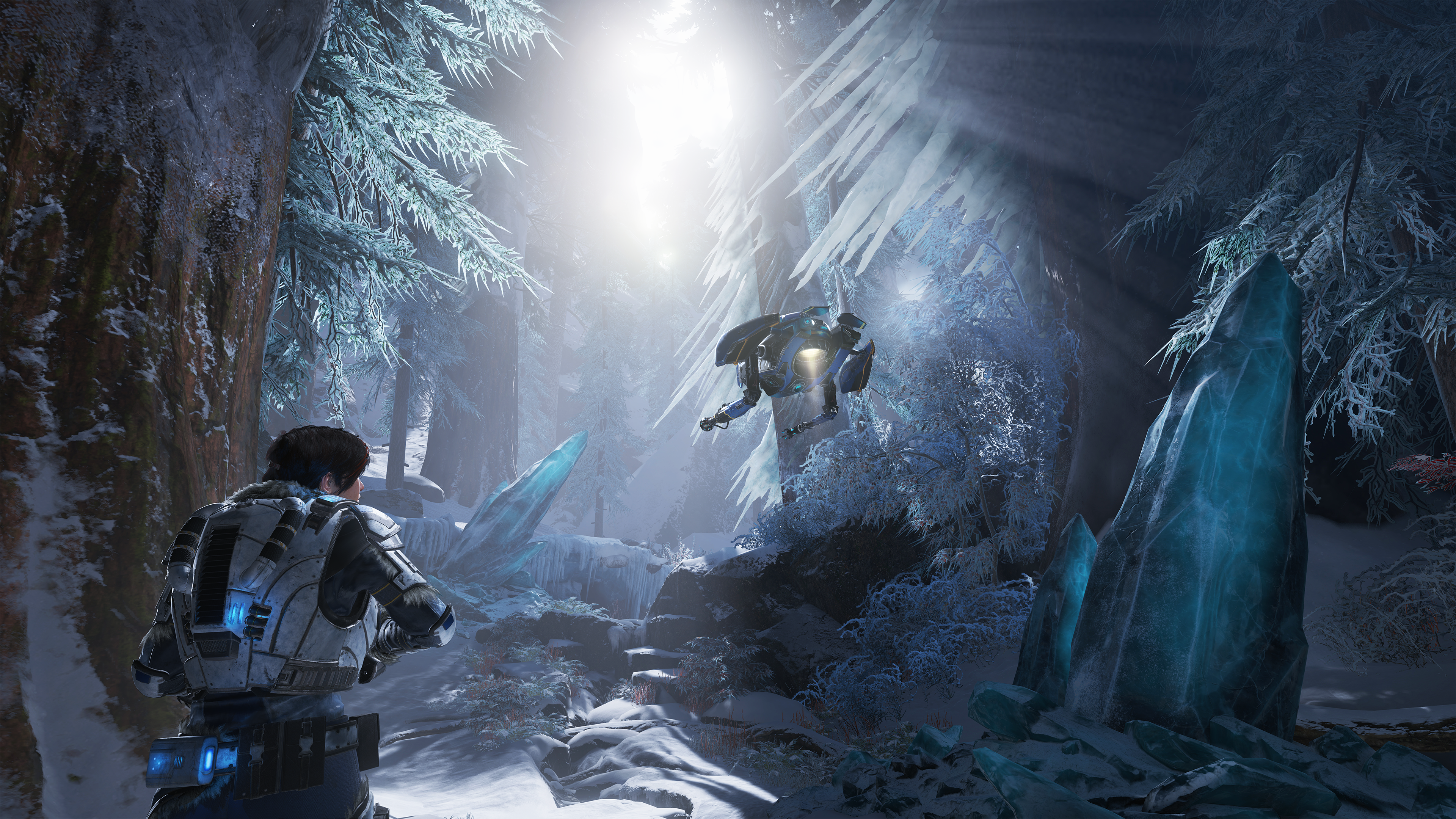 Soldato Gears of War neve, 3840x2160 Ultra HD, 4K TV