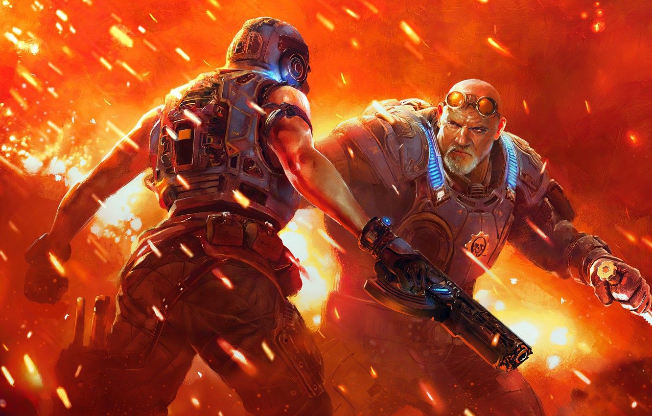 Soldati corazzati combattimento Gears of War, 1332x850 720p, Acer Nitro