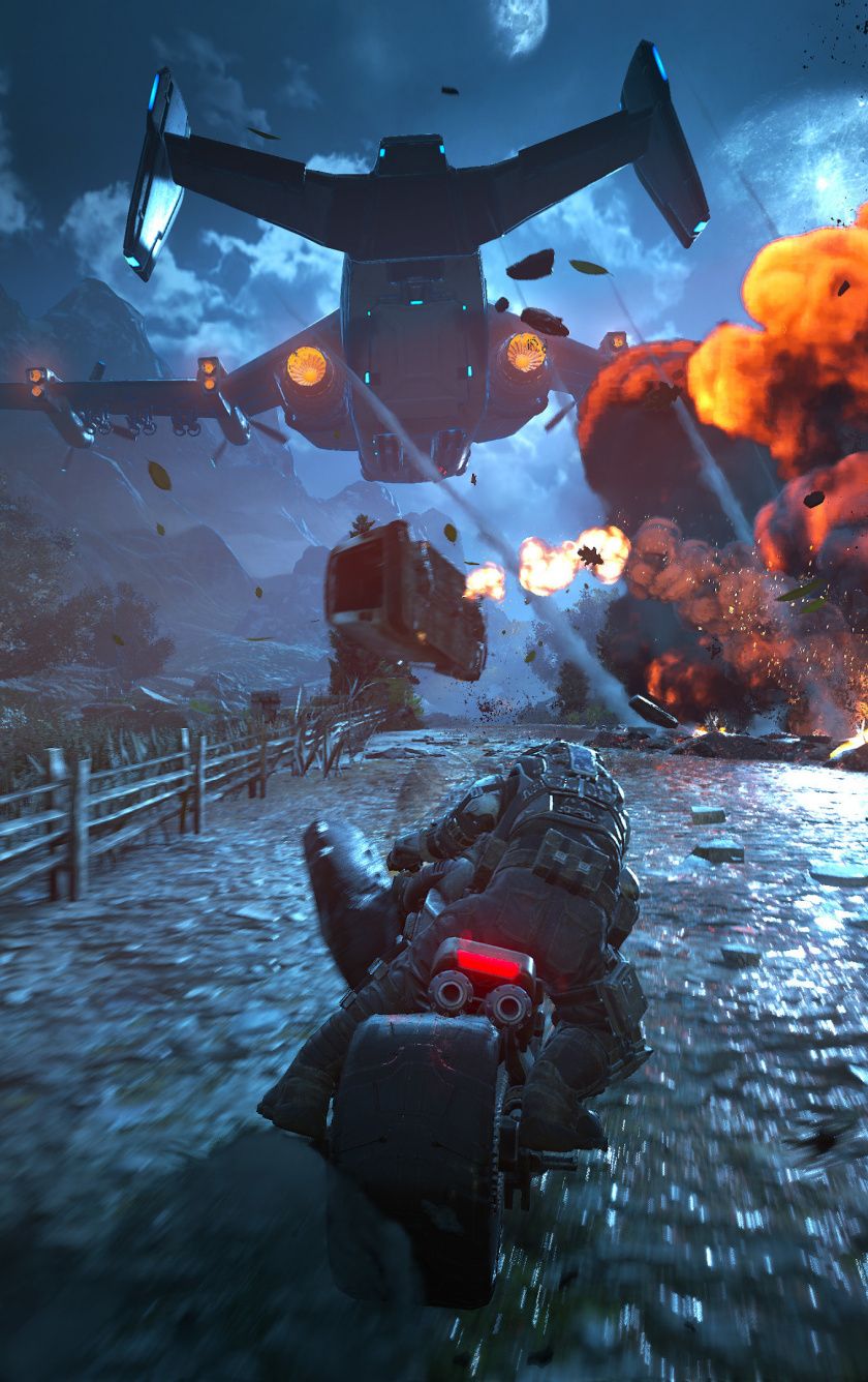 Gears of War battaglia notturna, 840x1336 Verticale, POCO