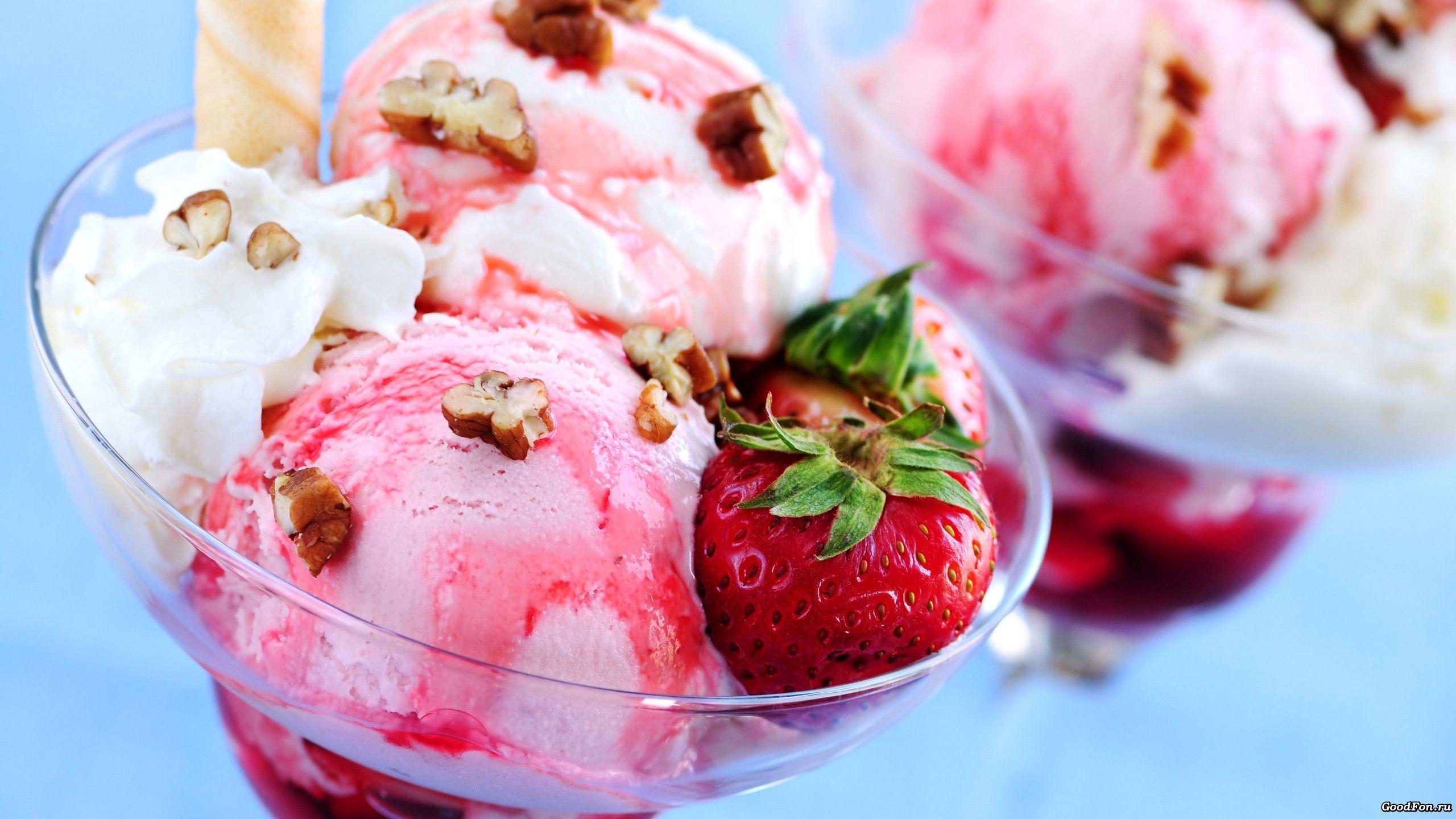 Gelato fragola con noci pecan, 2560x1440 QHD, Monitor Gaming