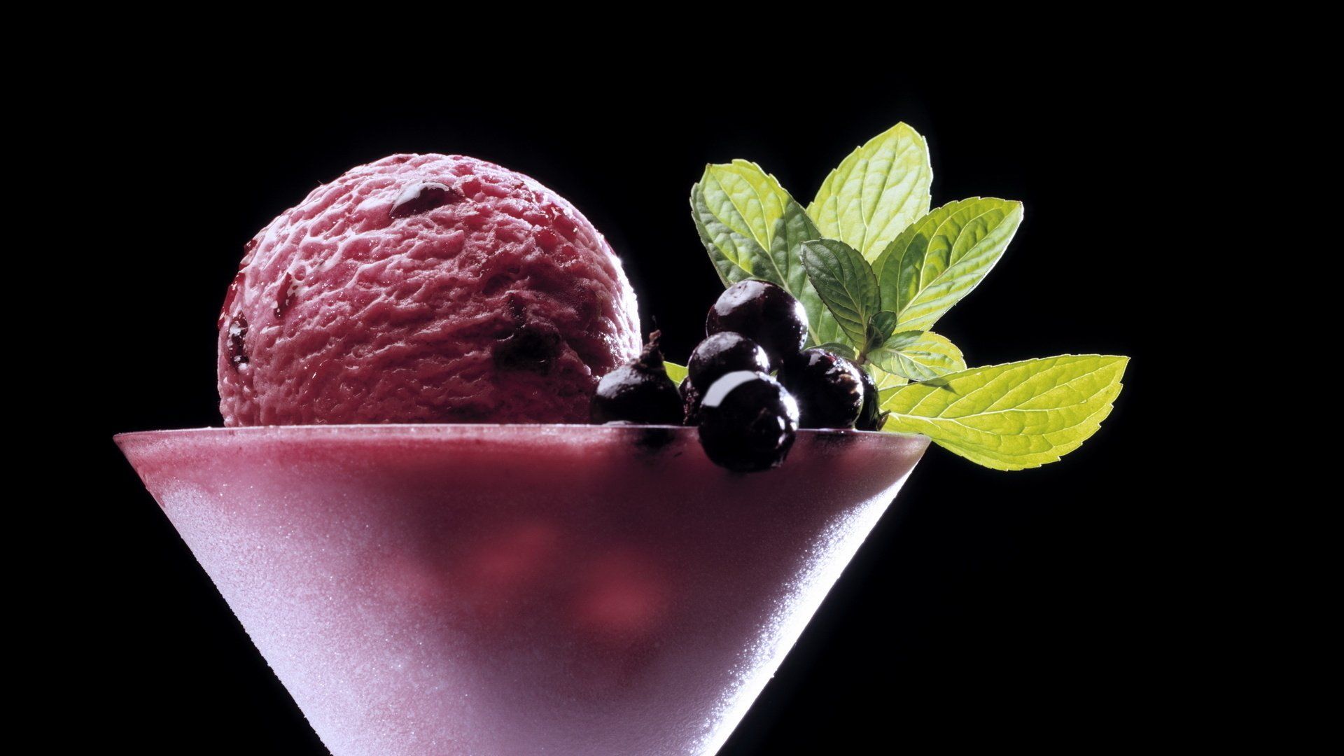 gelato ai frutti di bosco con menta, 1920x1080 Full HD 1080p, Laptop