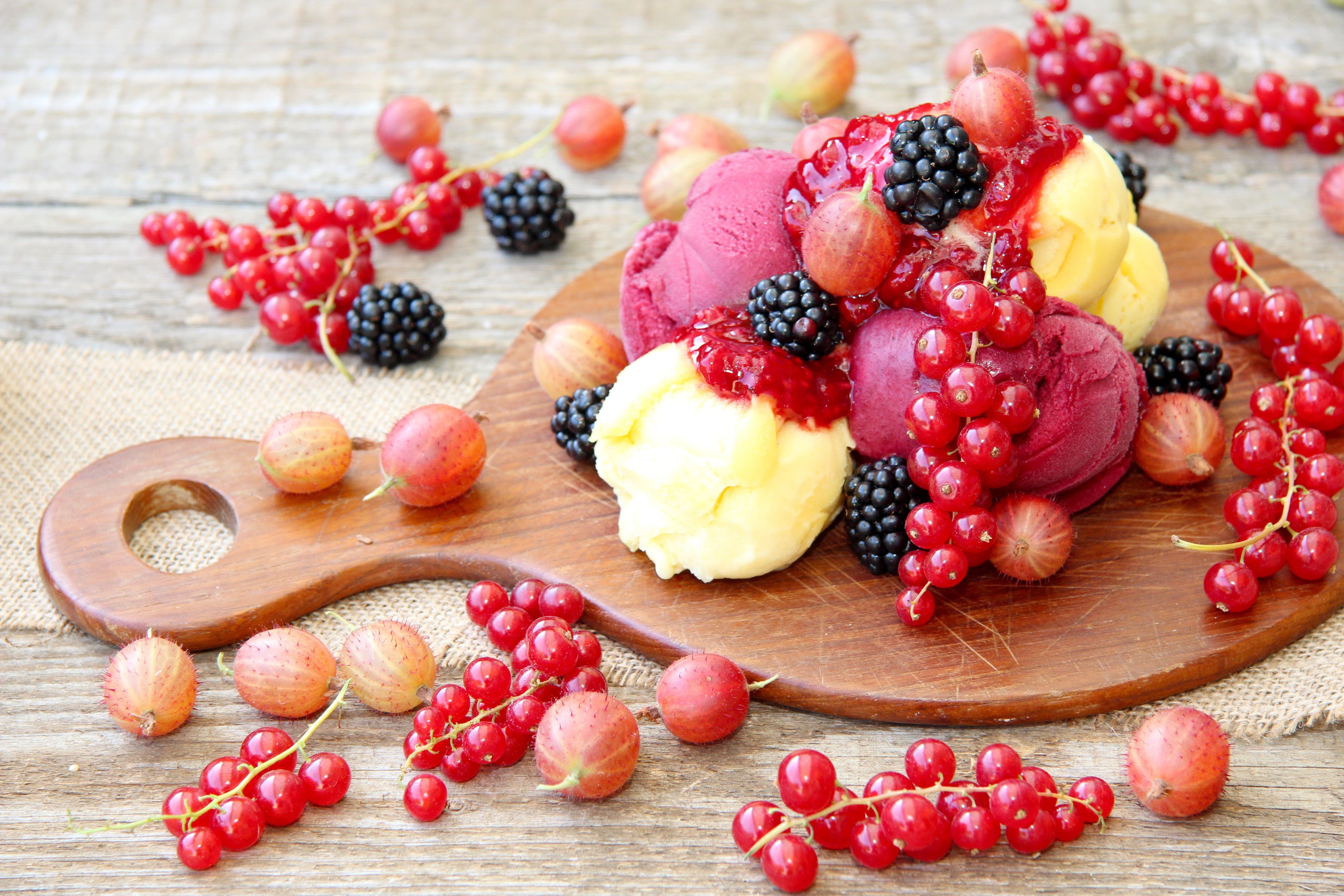 Gelato con frutti di bosco, 5520x3680 UHD, Monitor 4K