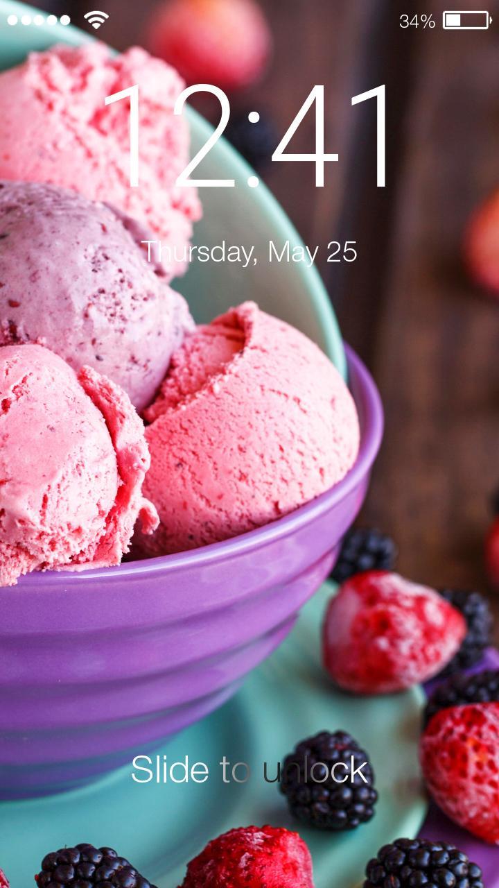 Gelato alle bacche con frutti, 720x1280 Verticale, Telefono