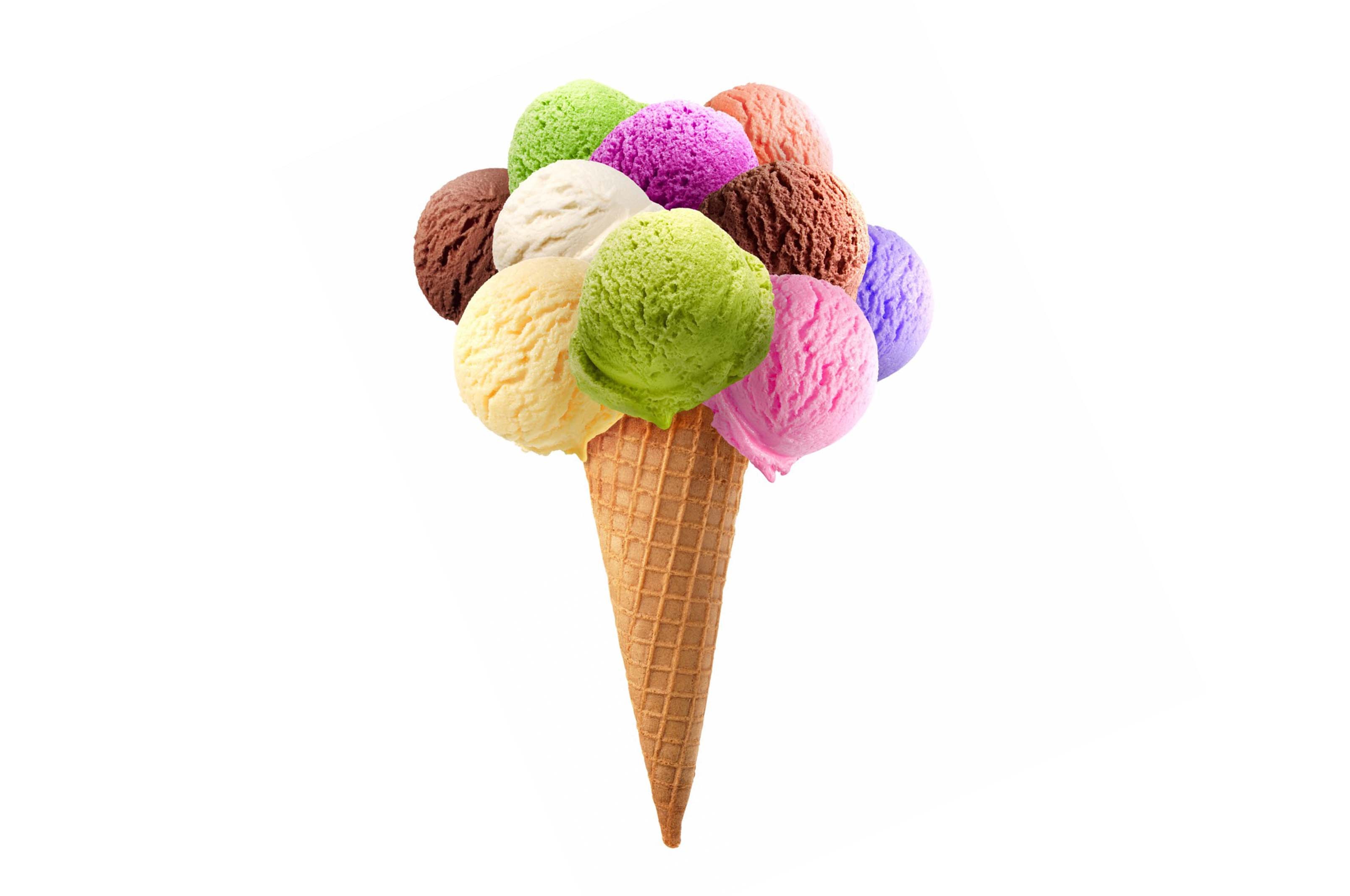 Cono gelato con palline colorate, 3216x2136 2K+, Desktop