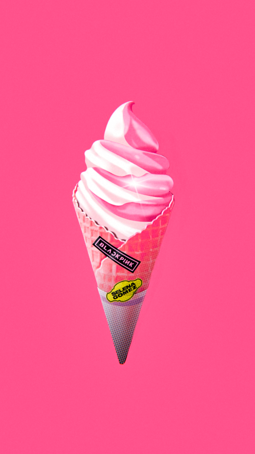 Cono gelato rosa sfondo rosa, 997x1773 Full HD Verticale, Smartphone
