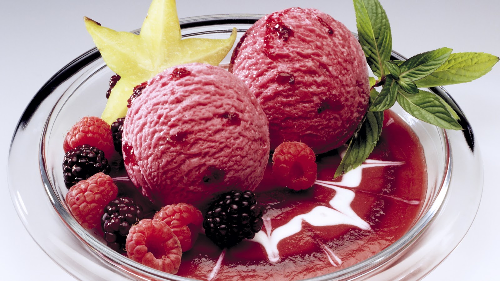 Gelato ai frutti di bosco, 1600x900 HD, PC