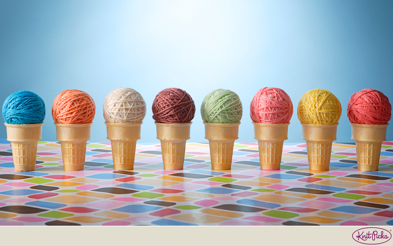 Gomitoli di lana a coni gelato, 1280x800 HD, HP Laptop