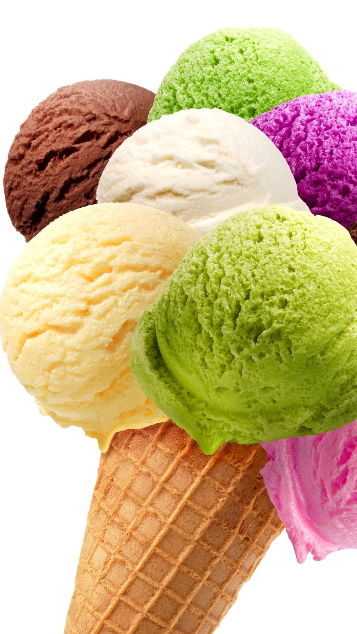 Cono gelato palline colorate, 720x1280 Full HD Verticale, iPhone