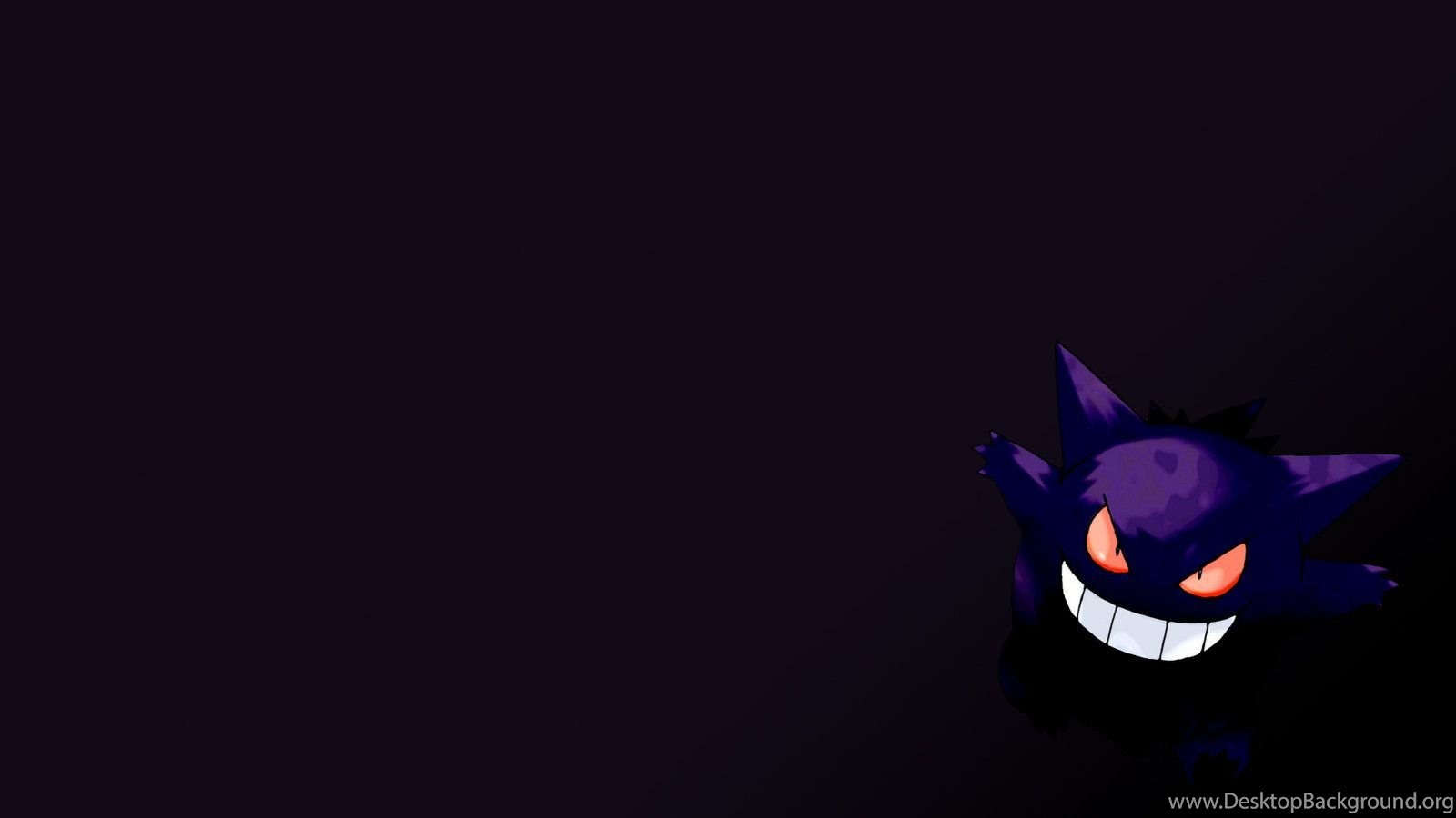 Gengar Pokemon sfondo scuro, 1600x900 HD Ready, Desktop