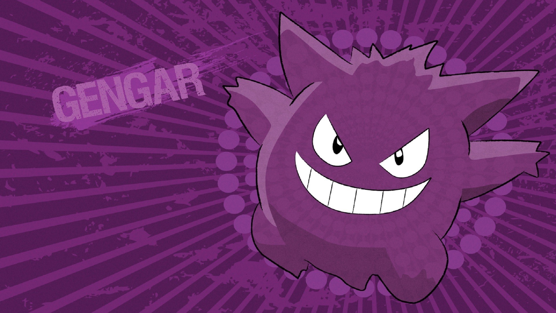 Gengar Pokémon viola, 1920x1080 Full HD, Laptop