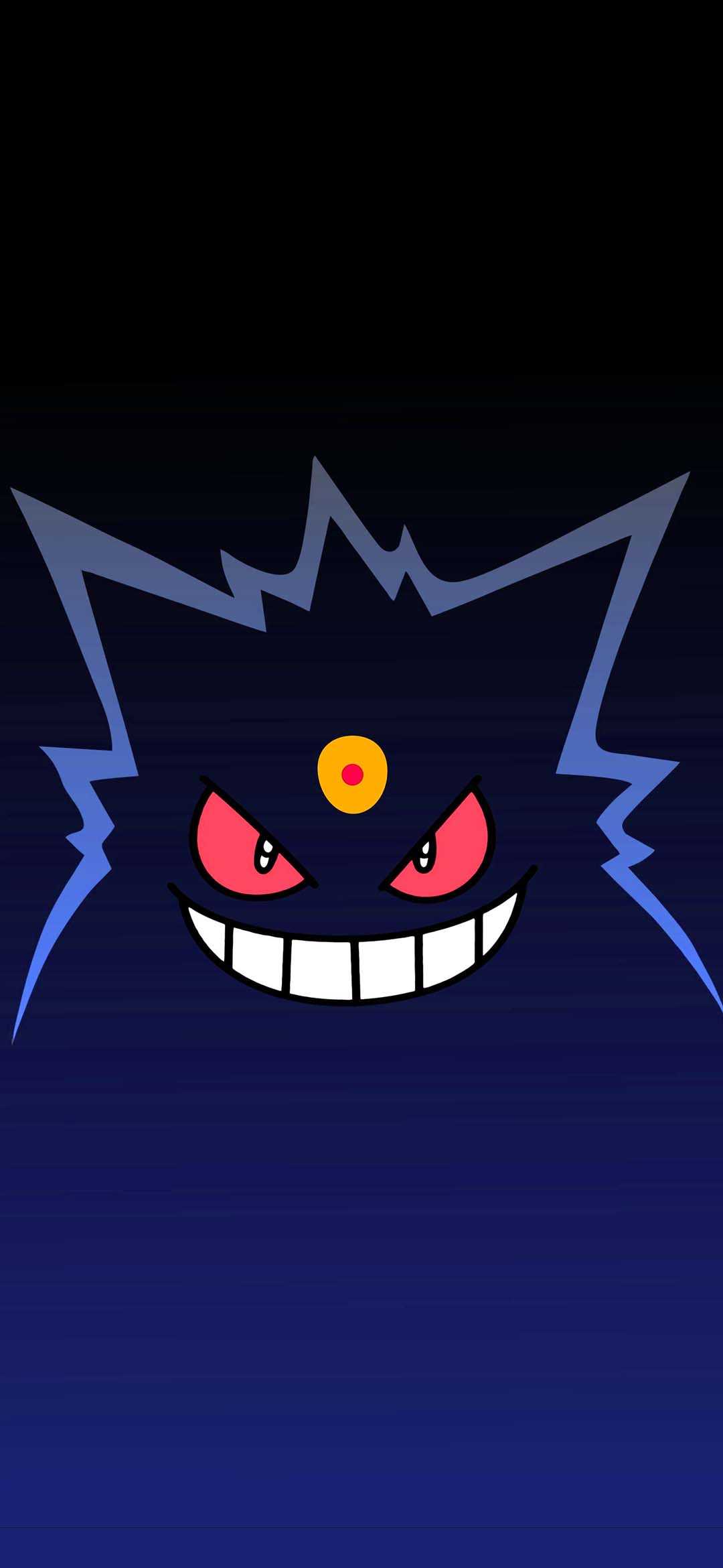 Gengar Pokémon viola scuro, 1080x2340 Full HD Verticale, iPhone
