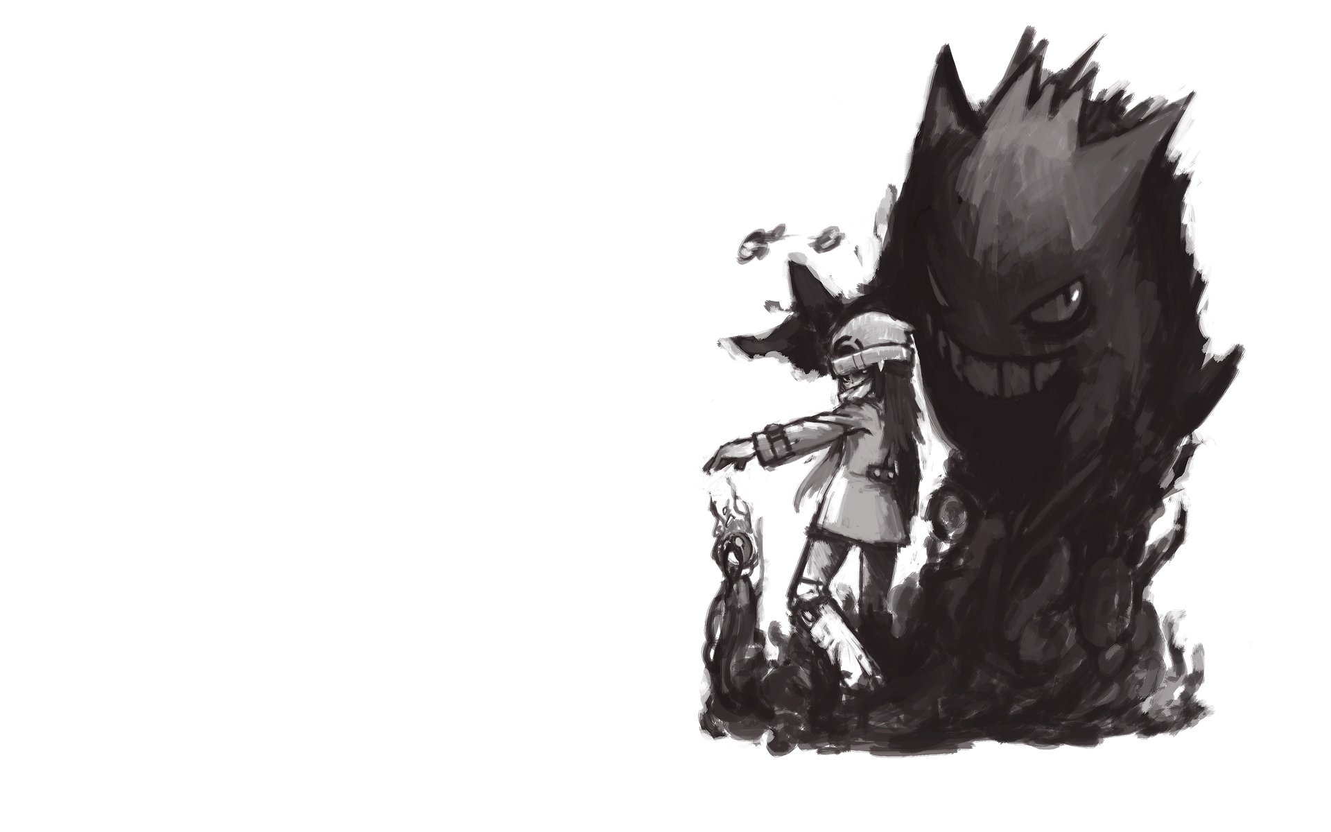 Gengar e bambina Pokémon, 1920x1200 WUXGA, Laptop