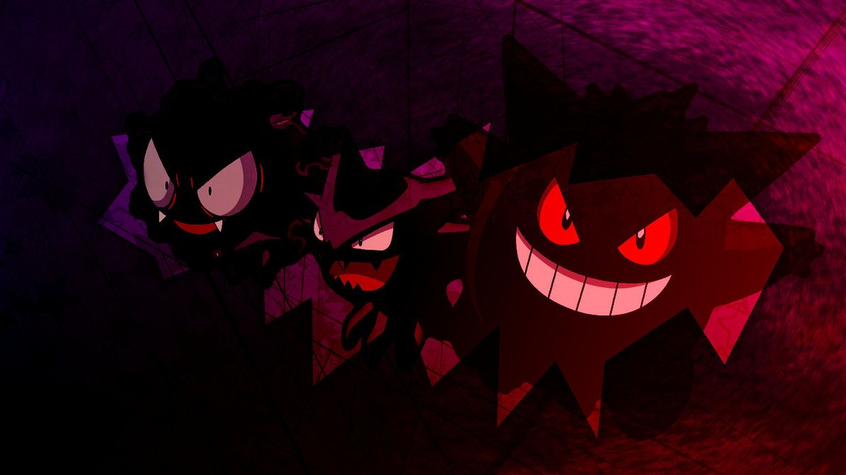 Gengar evoluzione Pokémon viola, 1192x670 HD, Laptop