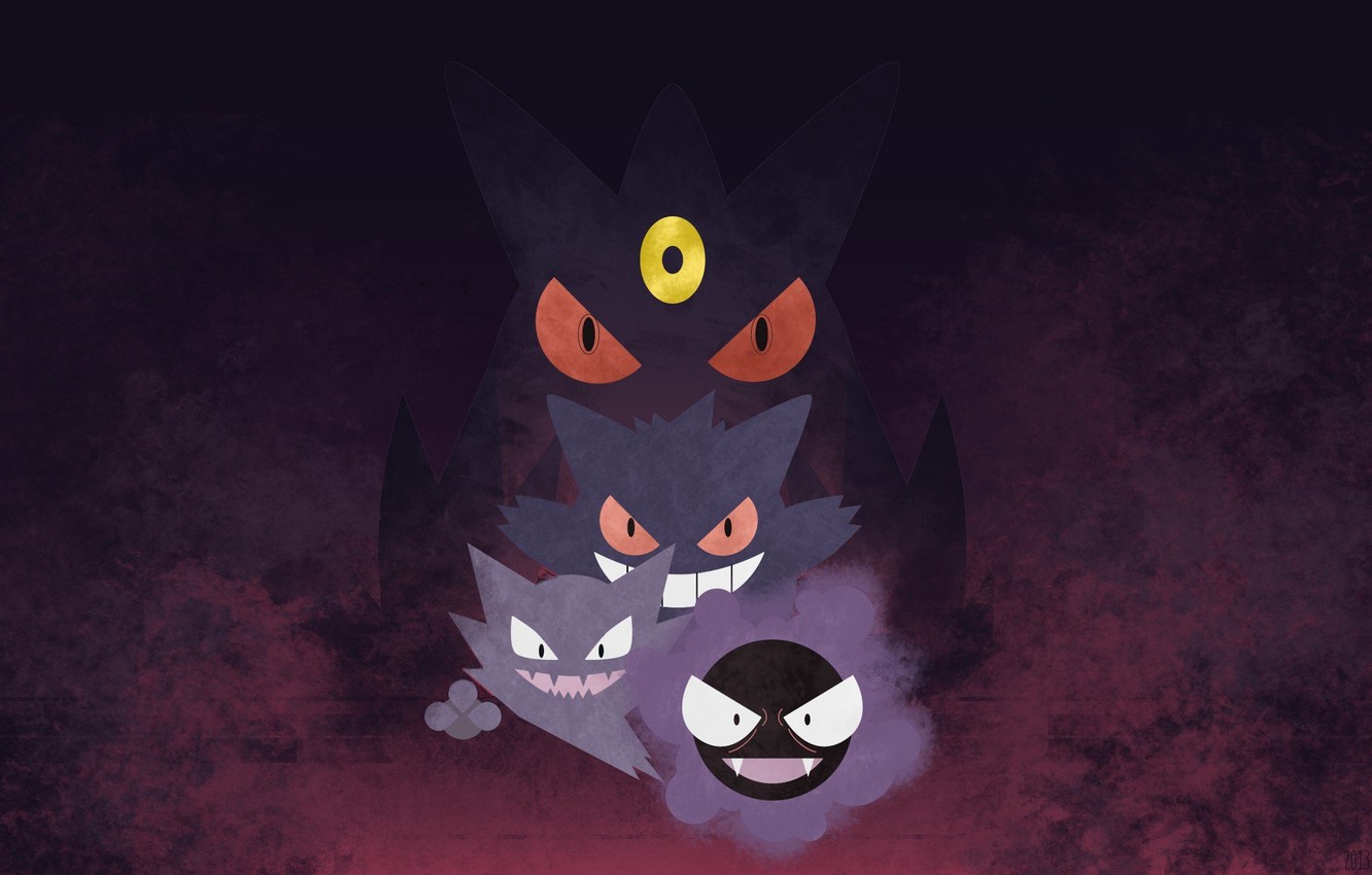 Gengar Haunter Gastly Pokemon, 1332x850 720p, Laptop