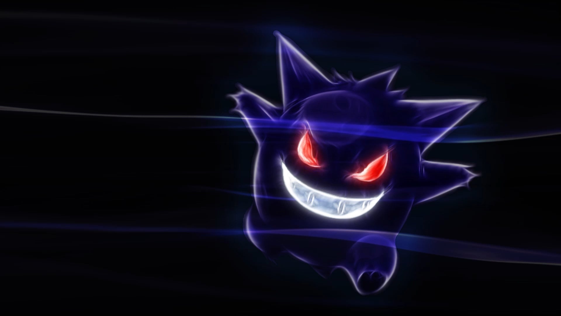 Gengar Pokemon sfondo scuro, Nintendo, 1920x1080 1080p, Desktop