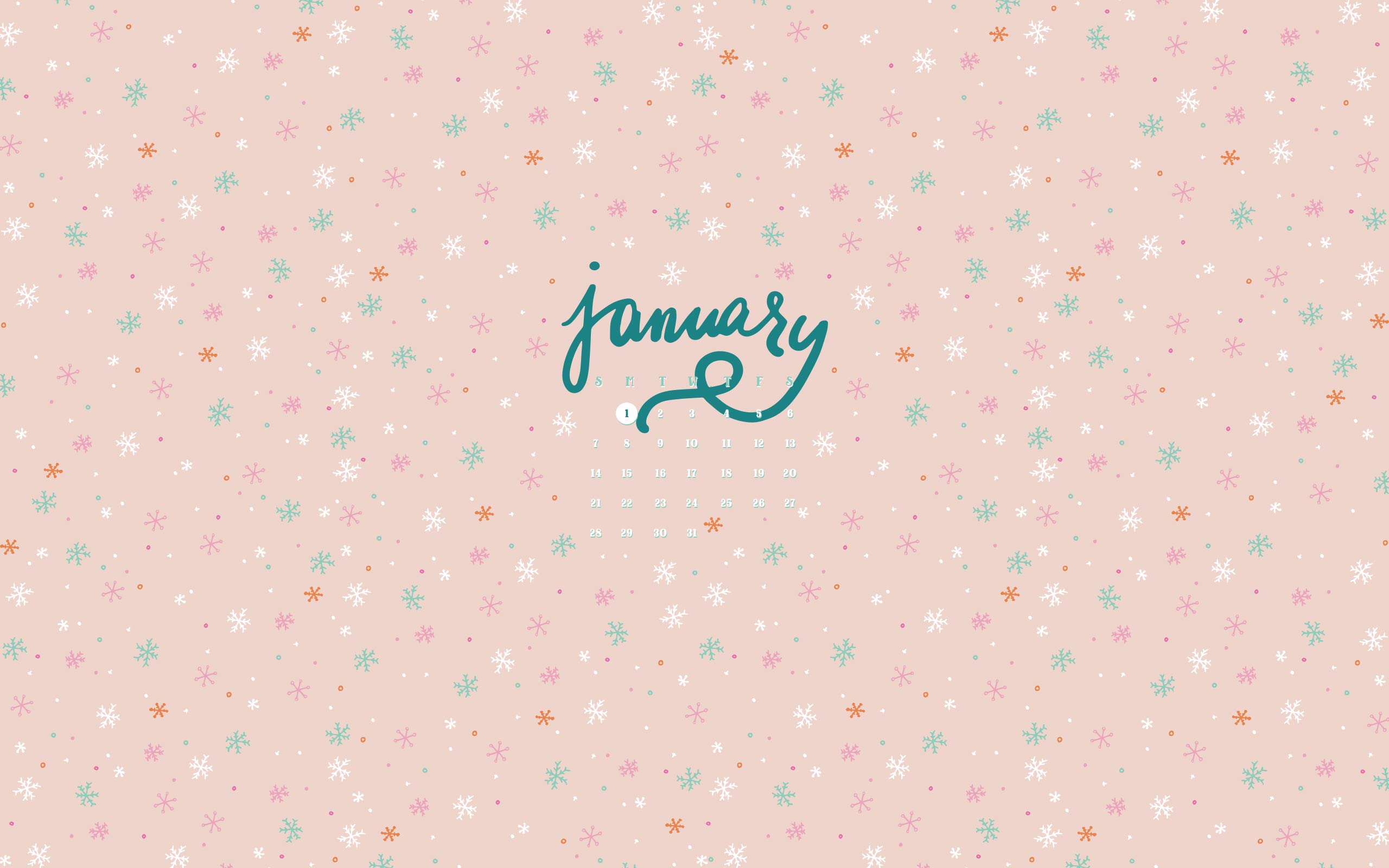 Scritta January su rosa pois, 2560x1600 WQXGA, Desktop