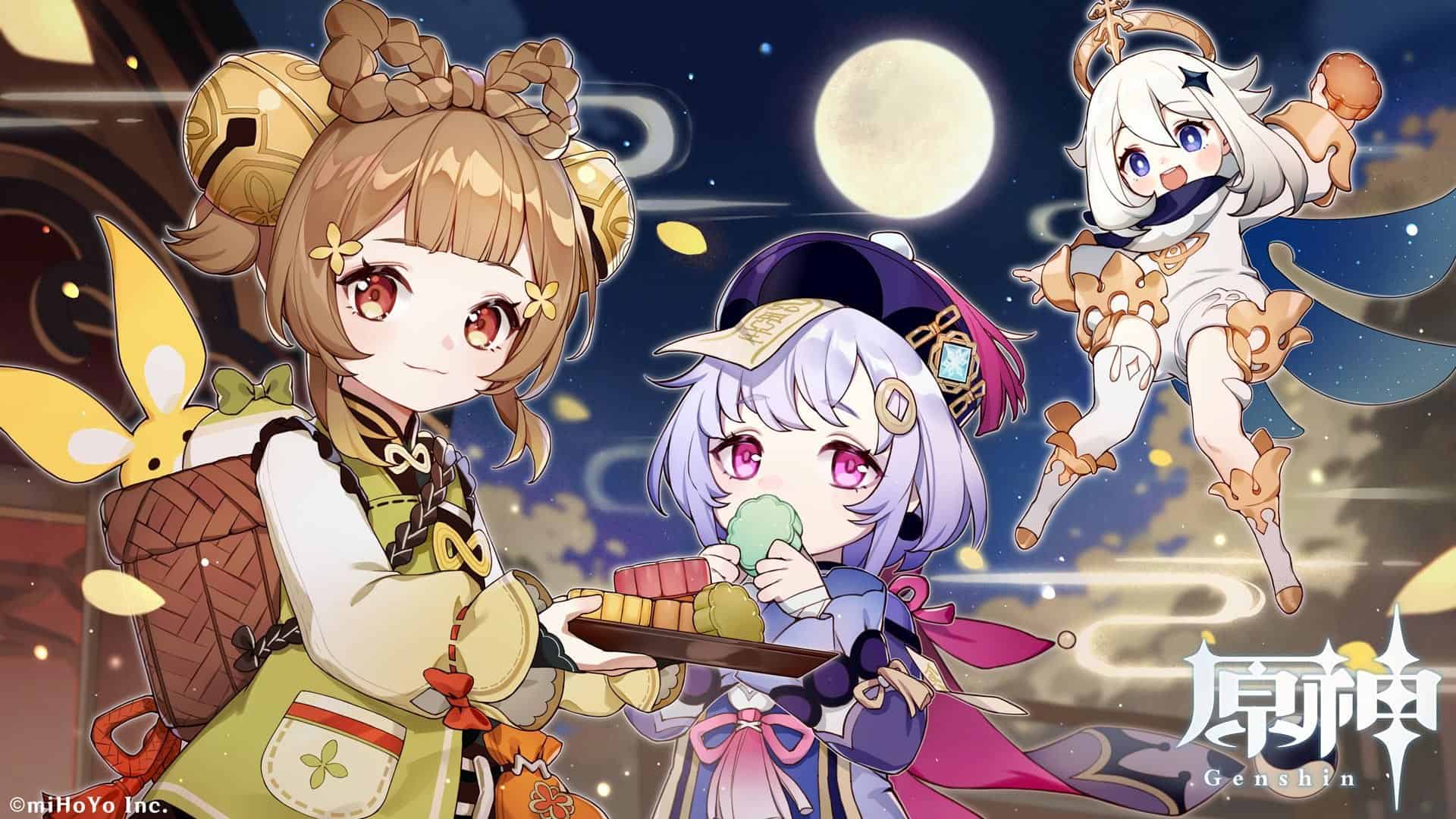 Personaggi chibi Genshin Impact, 1920x1080 1080p, Laptop