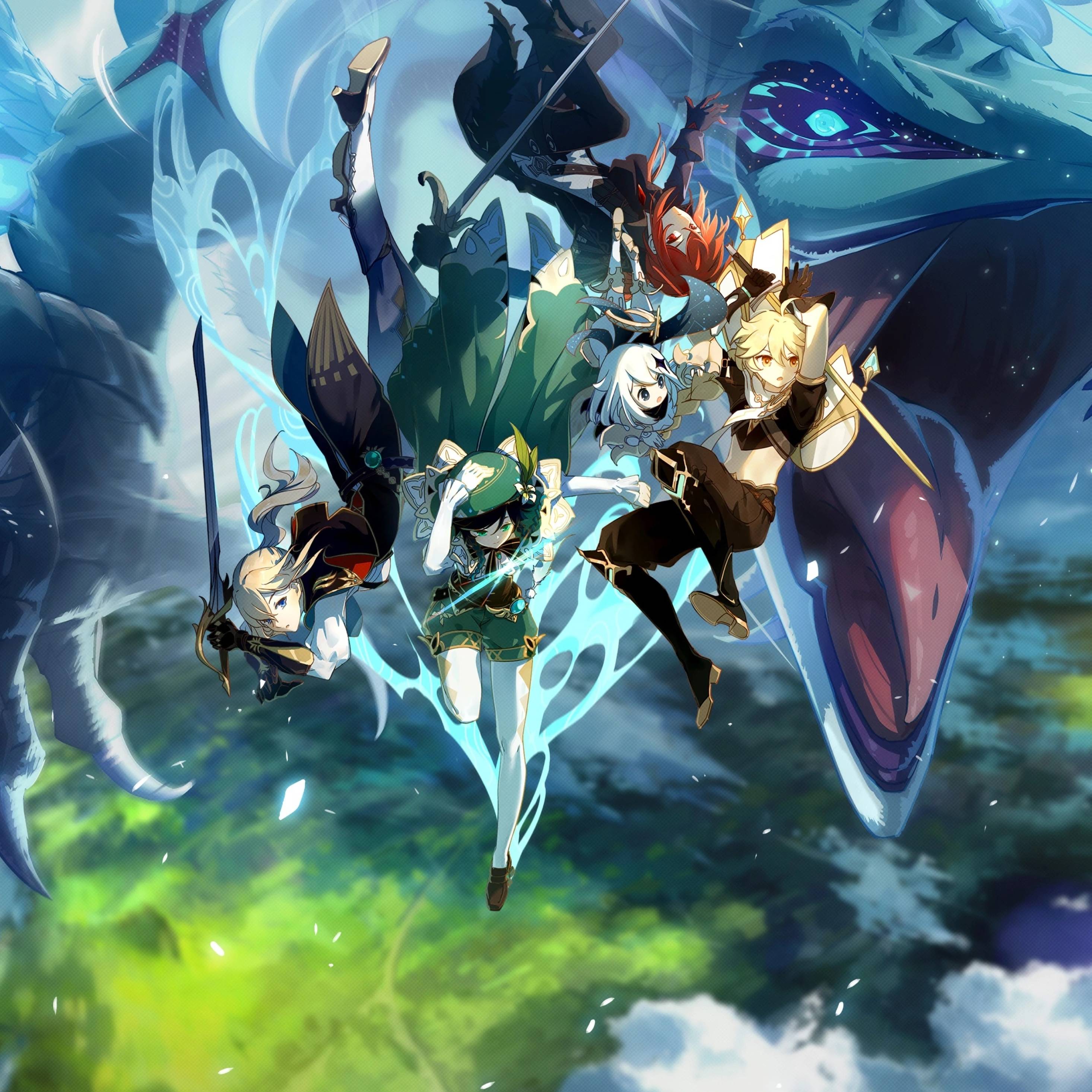 Personaggi Genshin Impact key art, 2932x2932 2K, Desktop