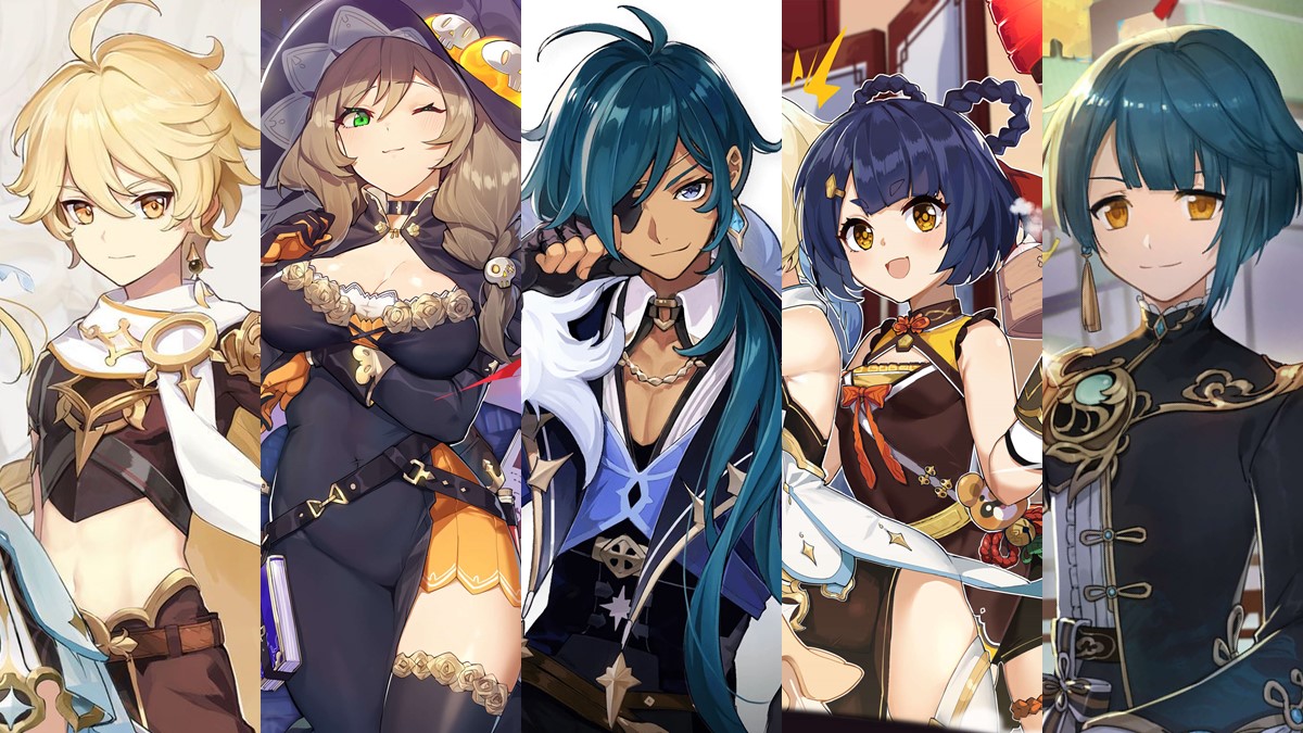 Personaggi Genshin Impact collage, 1200x675 HD, PC