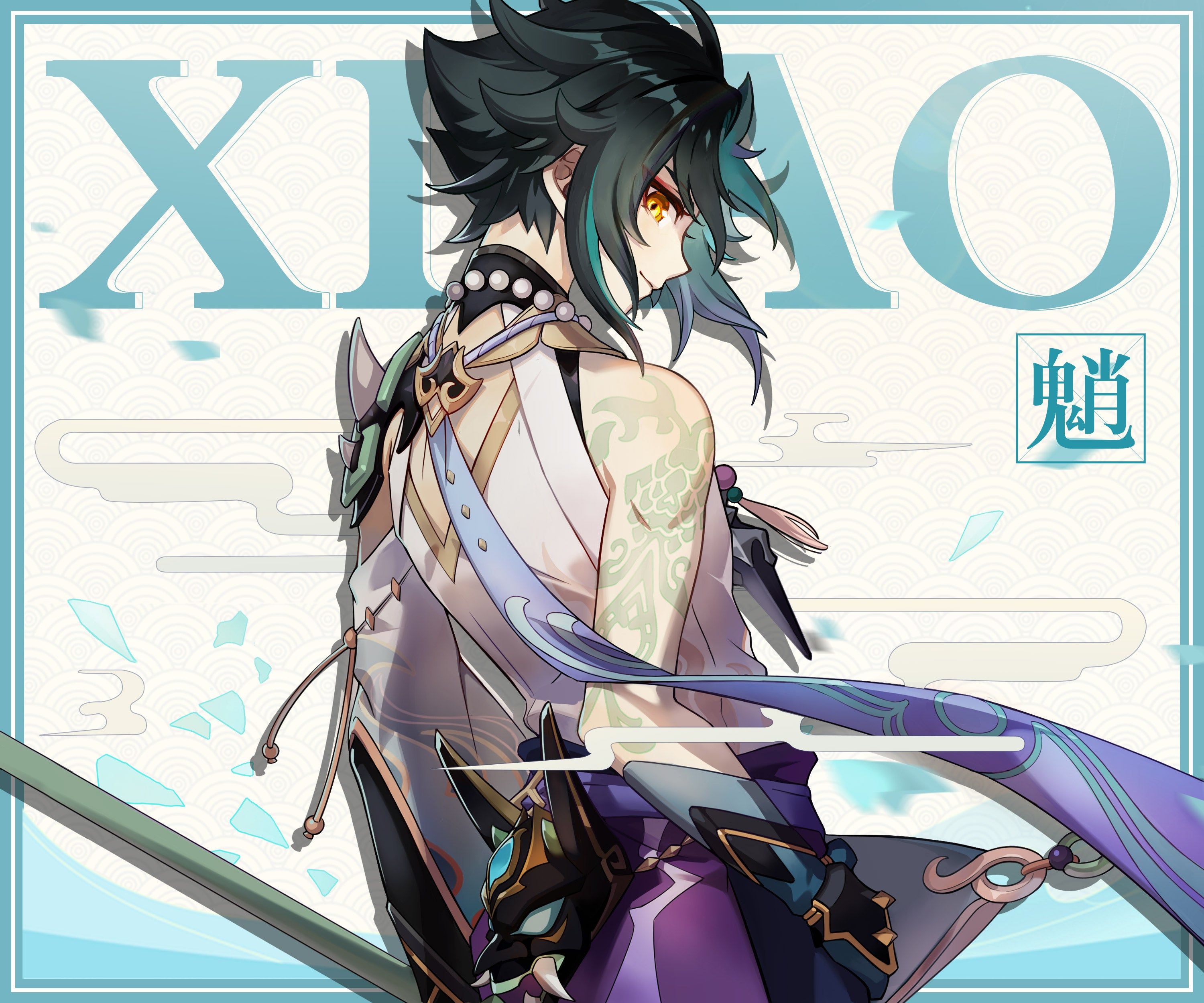 Xiao, Genshin Impact, 3000x2500 2K+, Desktop