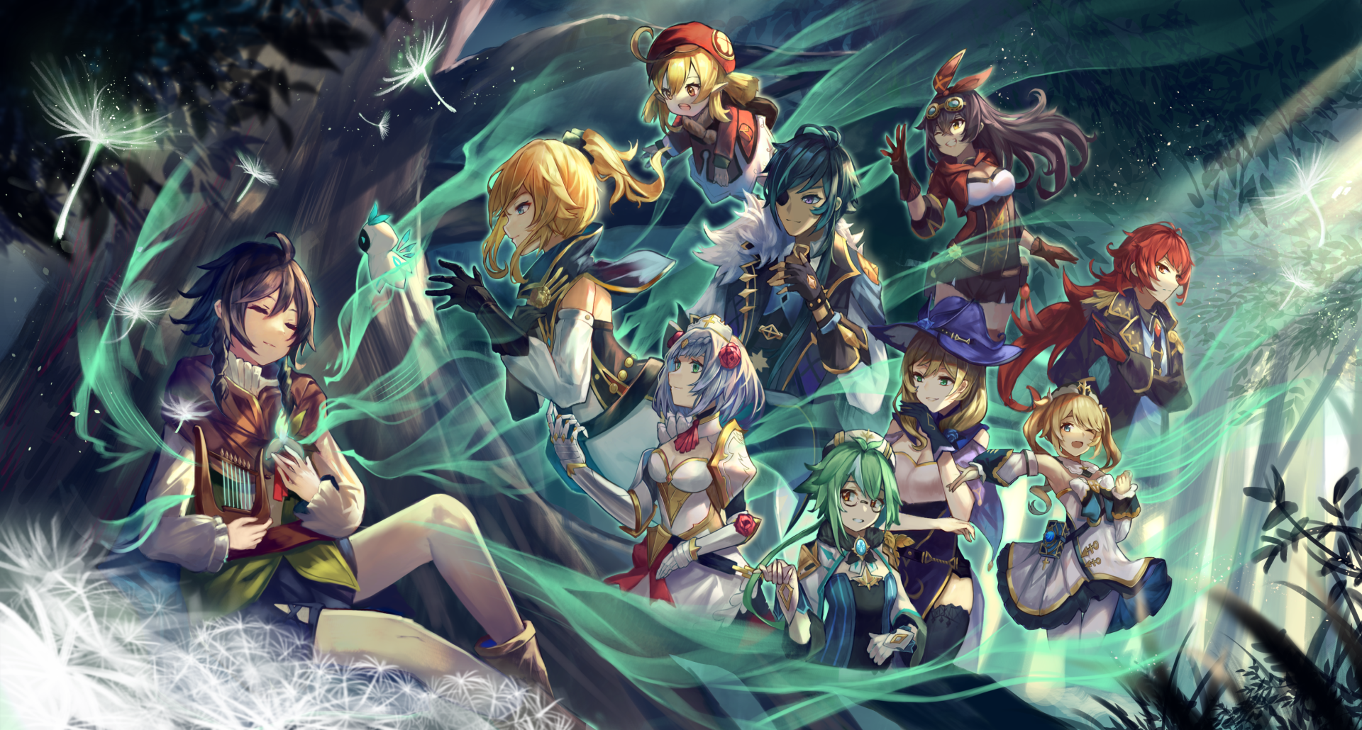 Personaggi Genshin Impact gruppo, 1920x1030 1080p, iMac