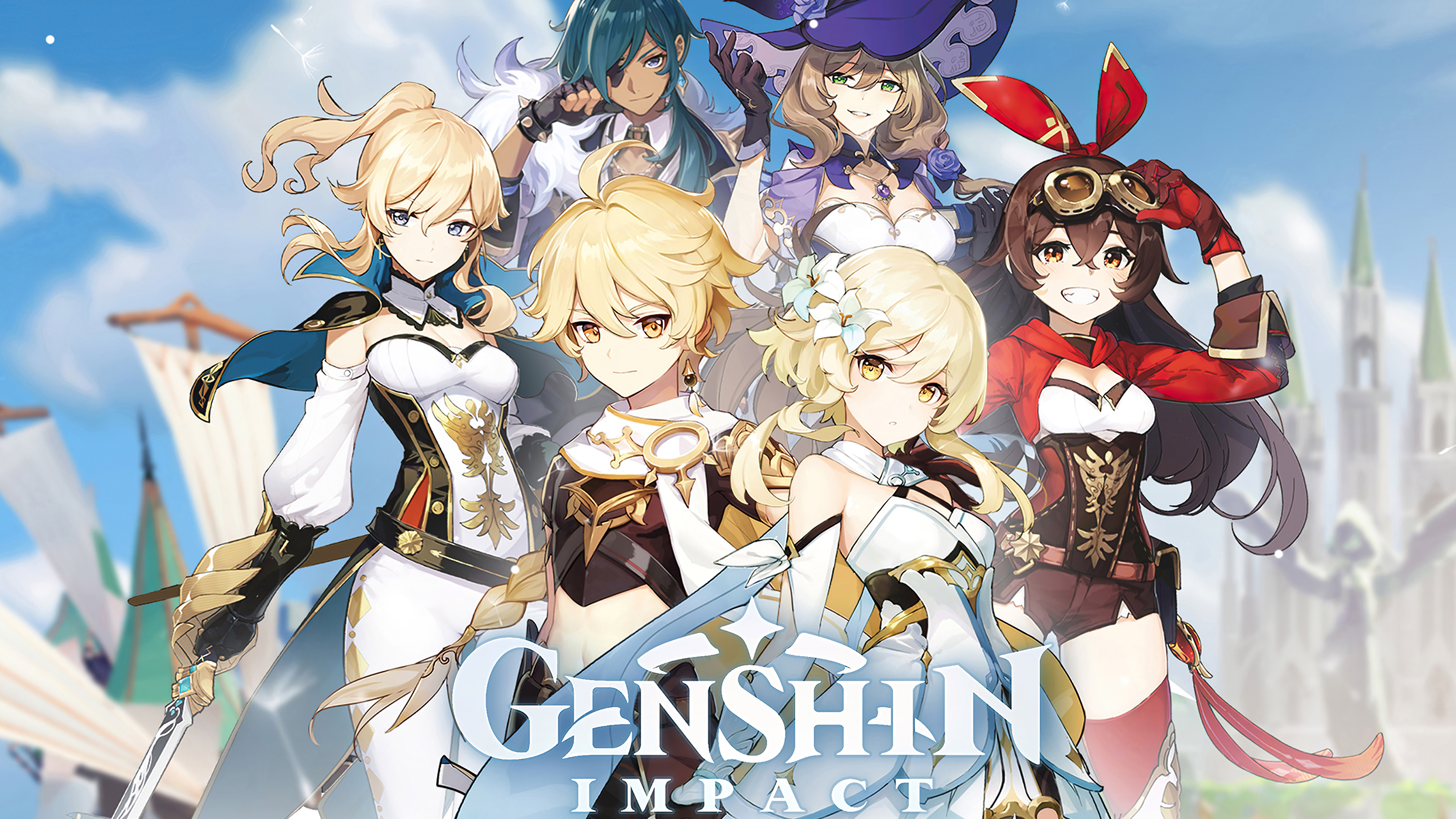 Personaggi Genshin Impact gruppo, 3840x2160 4K Ultra HD, Monitor 4K