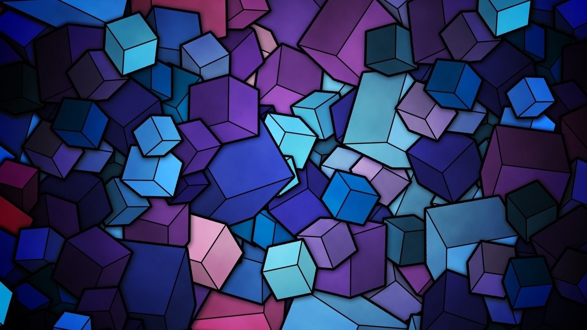 Motivo floreale geometrico viola, 1000x1000 HD, Desktop