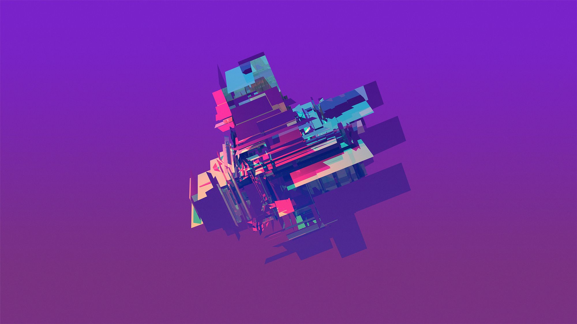 Cerchi geometrici viola pastello, 1000x1000 HD, Desktop