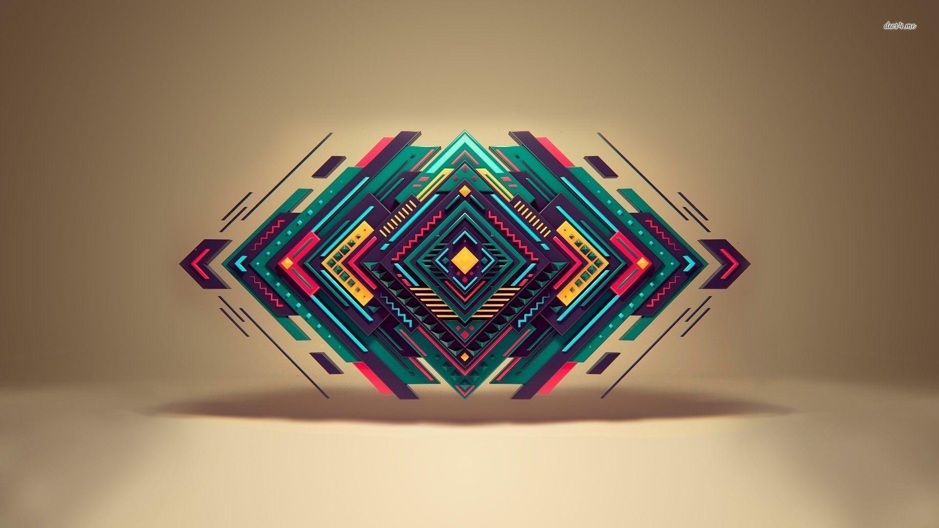 Forma geometrica astratta colorata, 1920x1080 Full HD 1080p, Desktop