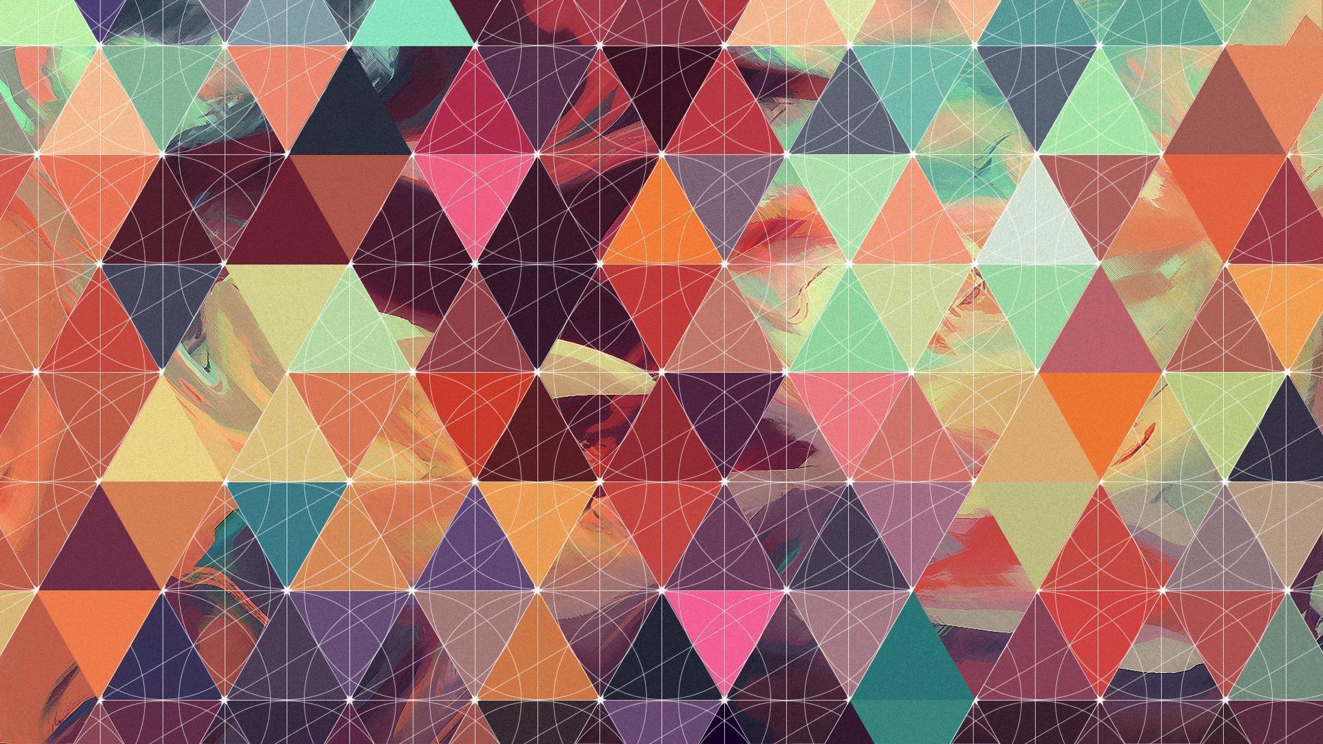 Triangoli geometrici multicolori, 1920x1080 Full HD 1080p, PC