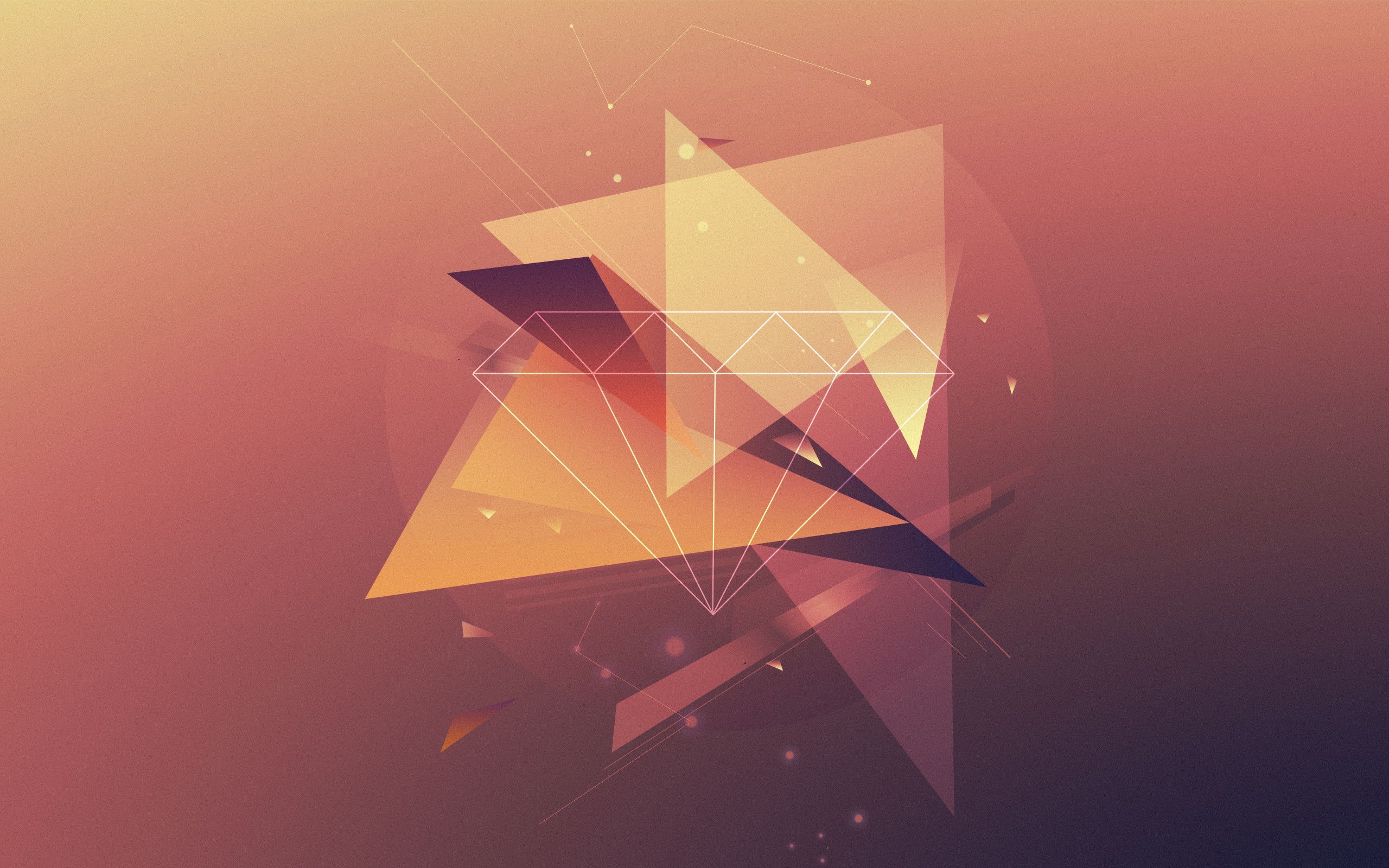 Triangoli astratti geometrici rosa, 2560x1600 2K+, MacBook Pro