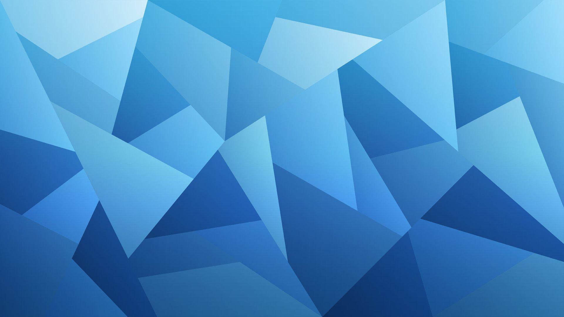 Poligoni astratti blu geometrici, 1920x1080 Full HD 1080p, PC Desktop