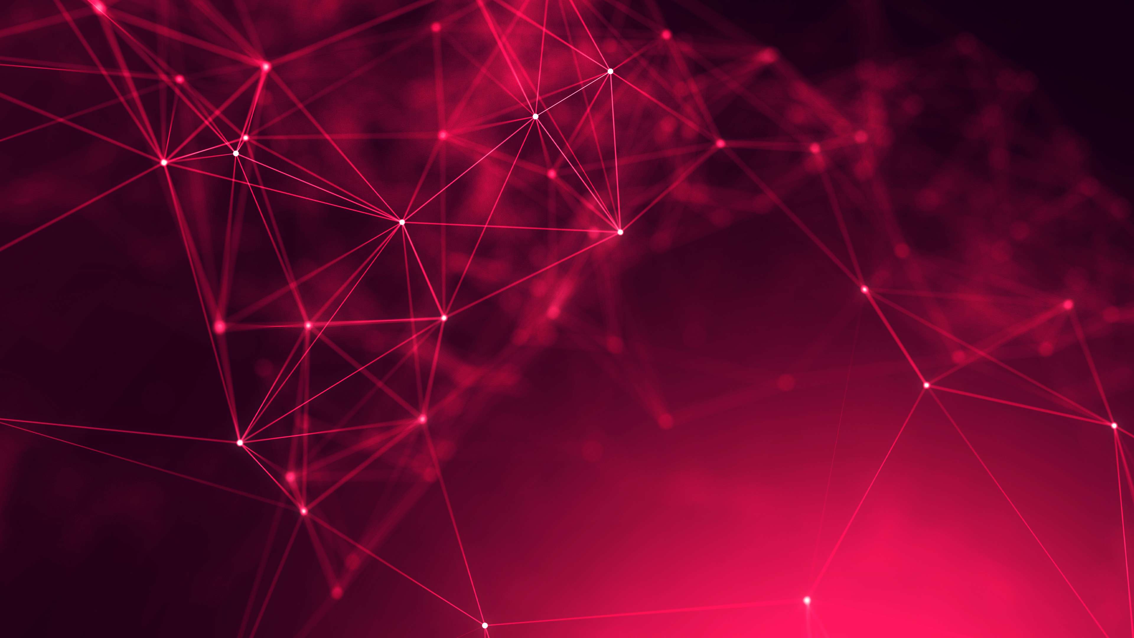 Rete di linee geometriche rossa, 3840x2160 4K, Desktop 4K