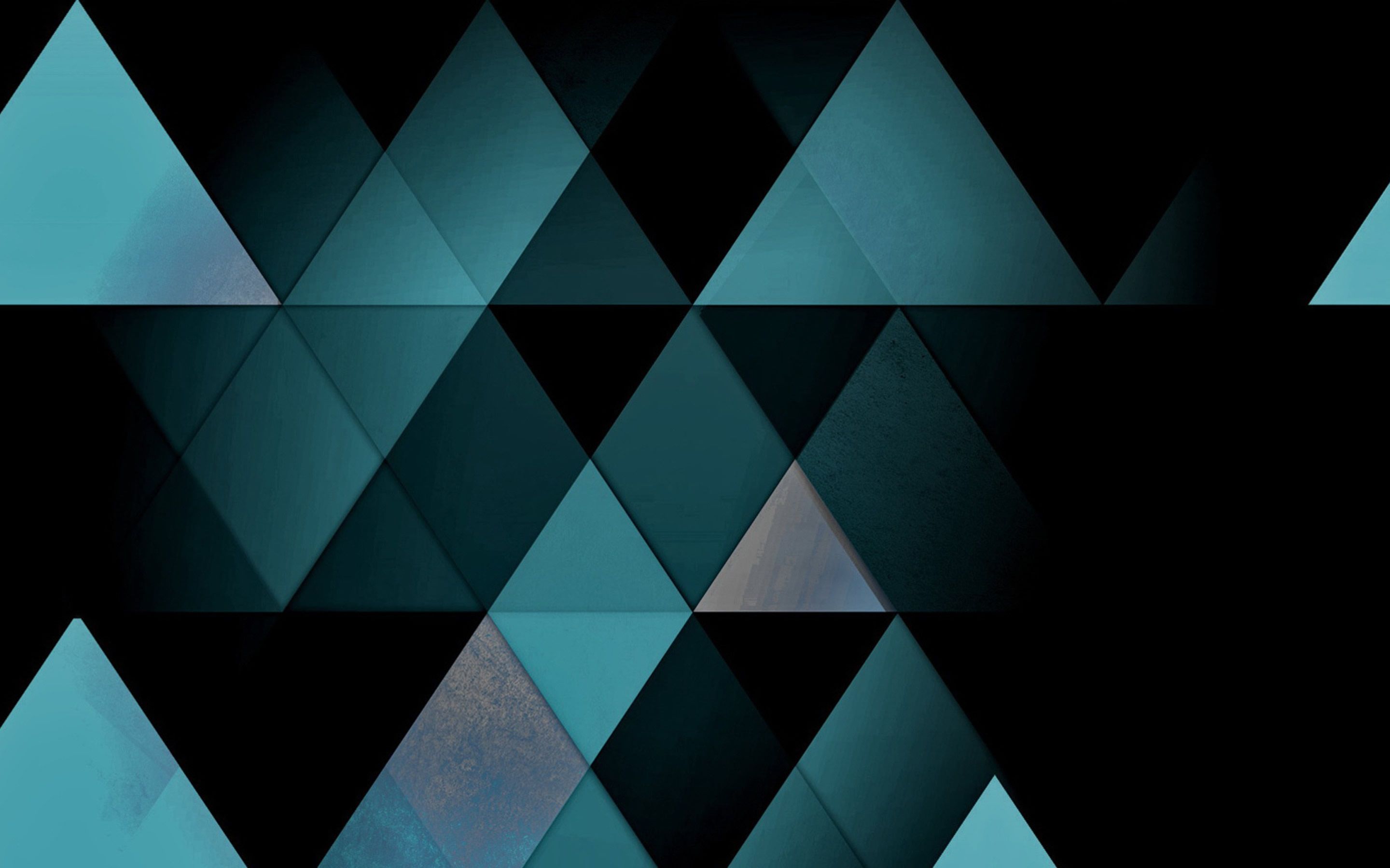 Triangoli geometrici verde acqua, 2880x1800 2K, Desktop