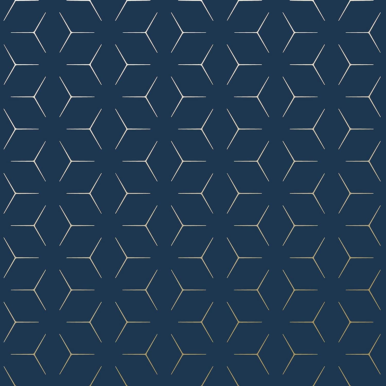 Pattern geometrico blu navy oro, 1500x1500 HD, Desktop