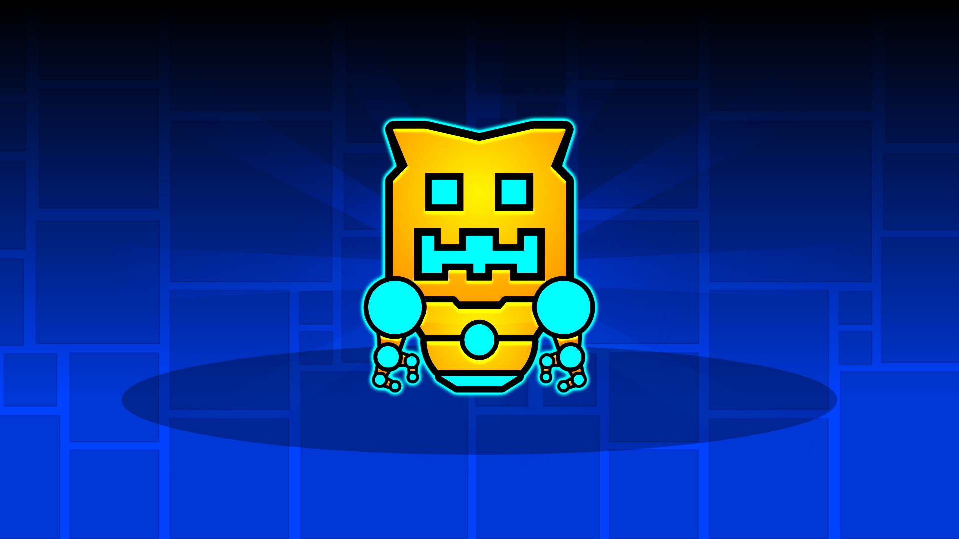 Personaggio robot Geometry Dash, 1920x1080 Full HD, Desktop