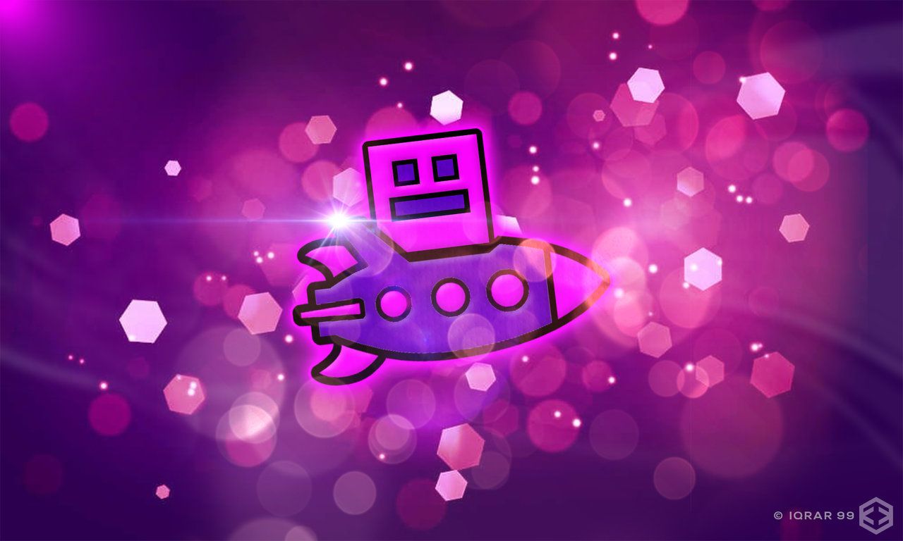 Astronave rosa Geometry Dash, 1280x768 720p, Laptop
