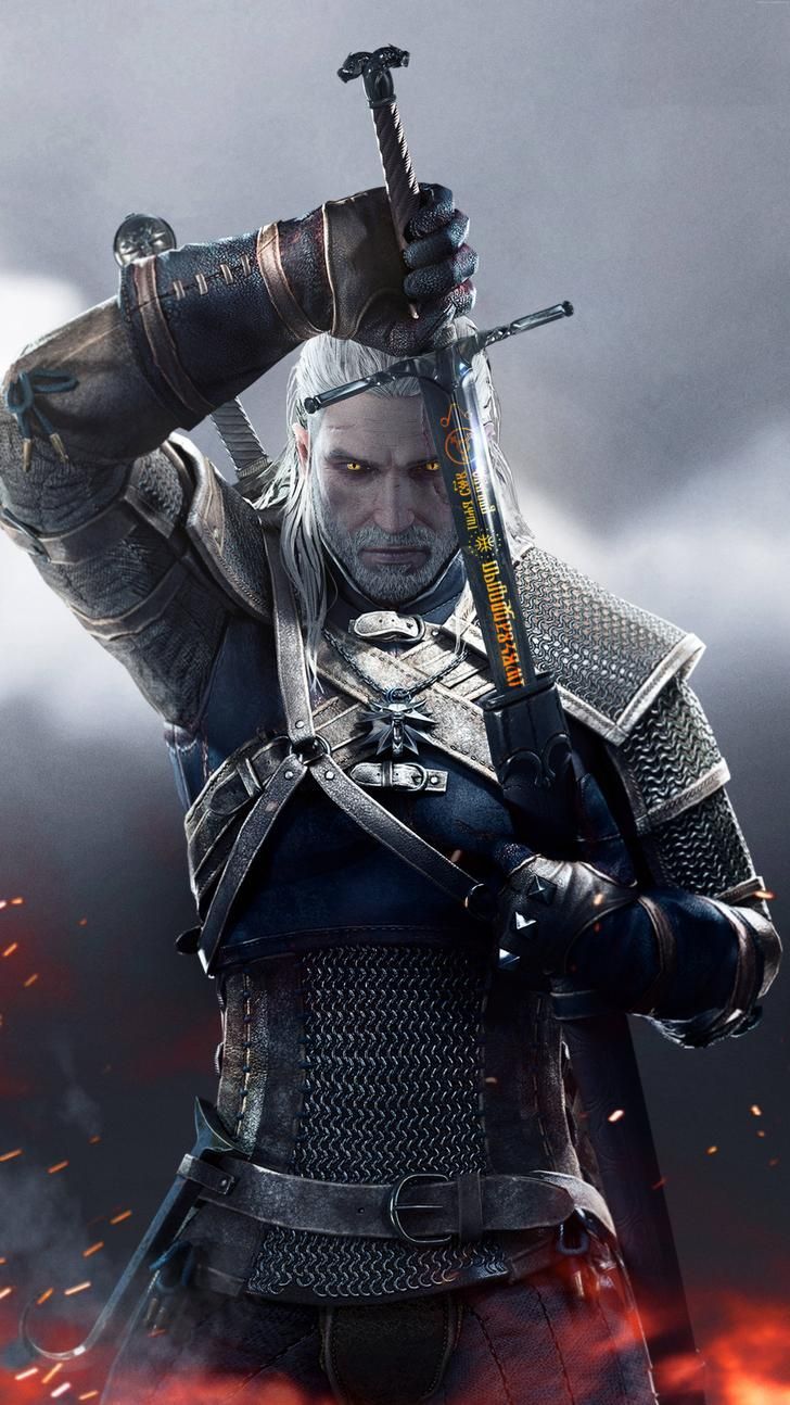 Geralt di Rivia, The Witcher 3, RPG, 728x1294 Full HD Verticale, iPhone