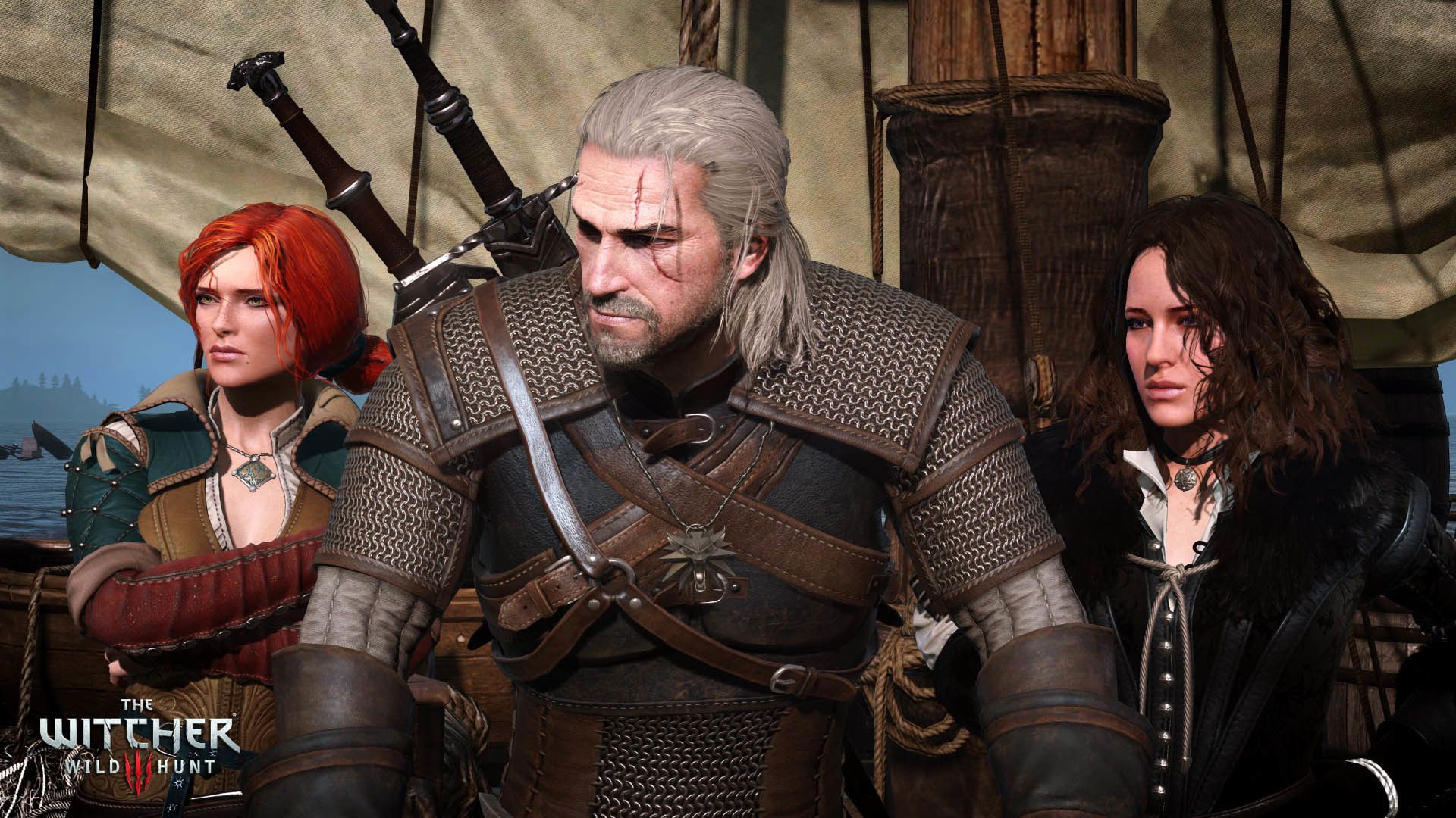 Geralt, Triss e Yennefer, 1920x1080 Full HD 1080p, Desktop
