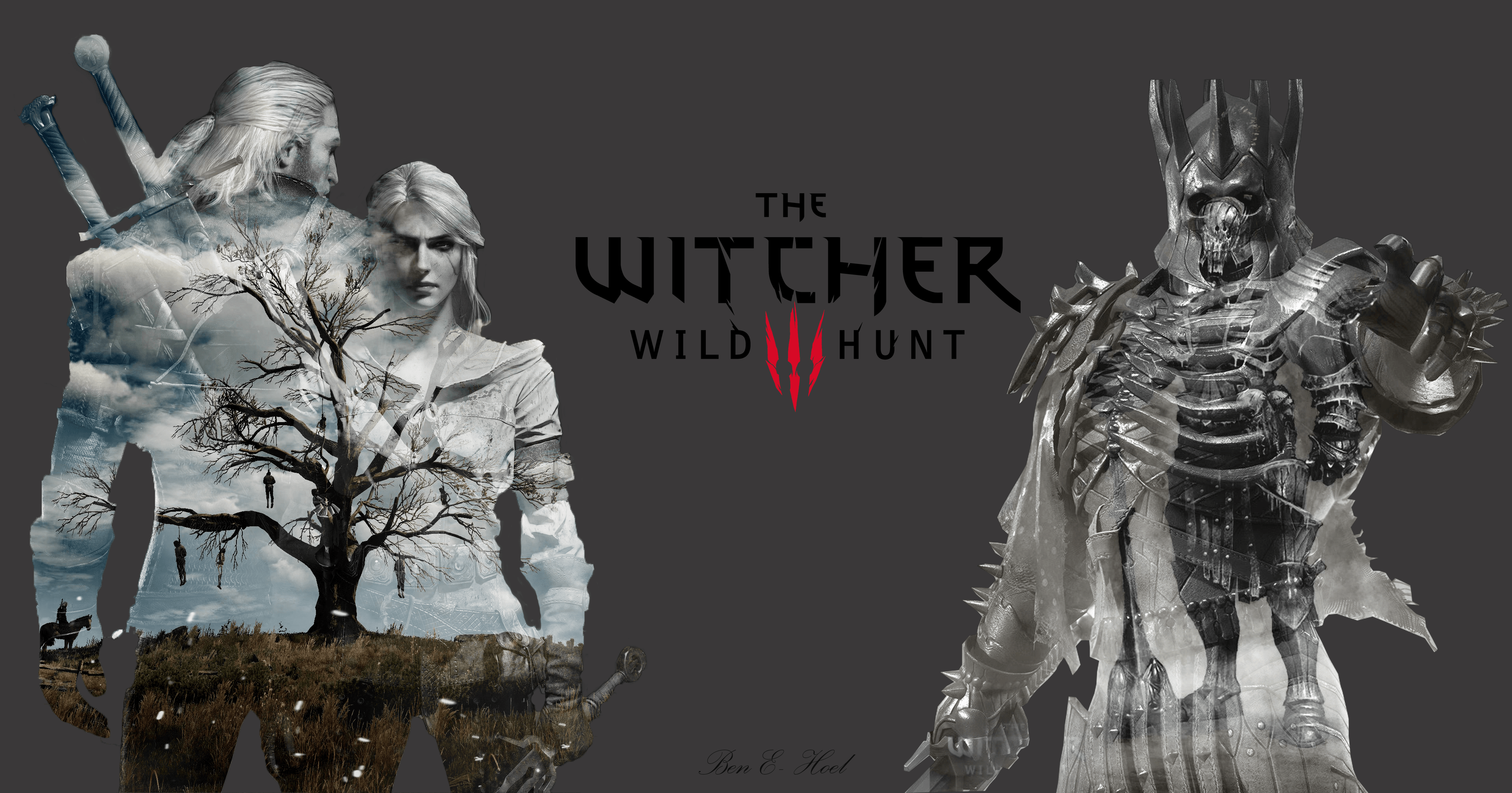Geralt e Ciri, The Witcher 3, 3843x2016 UHD, Monitor 4K