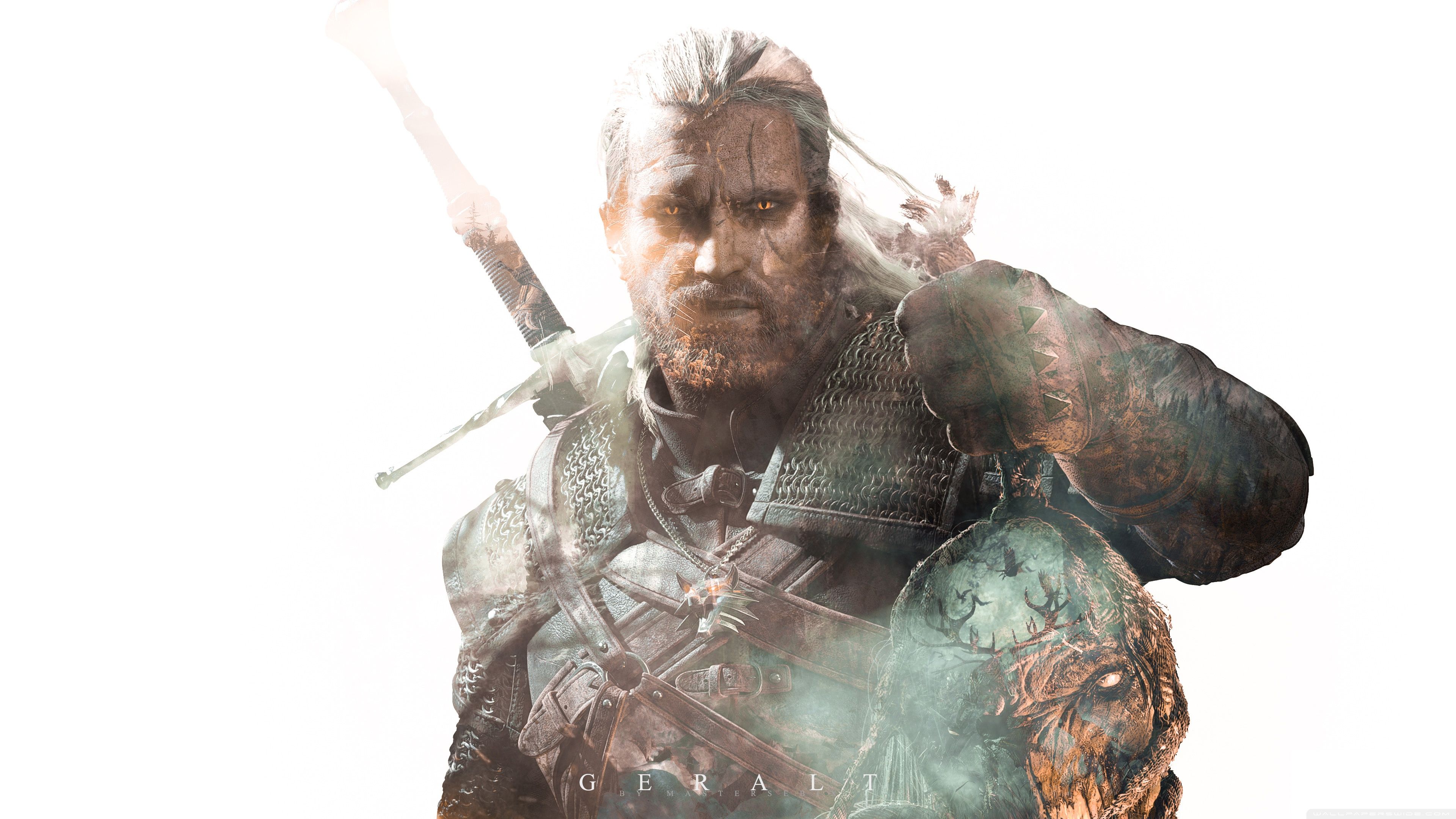 Geralt di Rivia, The Witcher, 3840x2160 Ultra HD, 4K TV