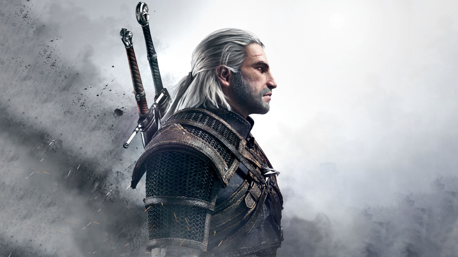 Geralt di Rivia profilo, The Witcher, 1920x1080 1080p, PC