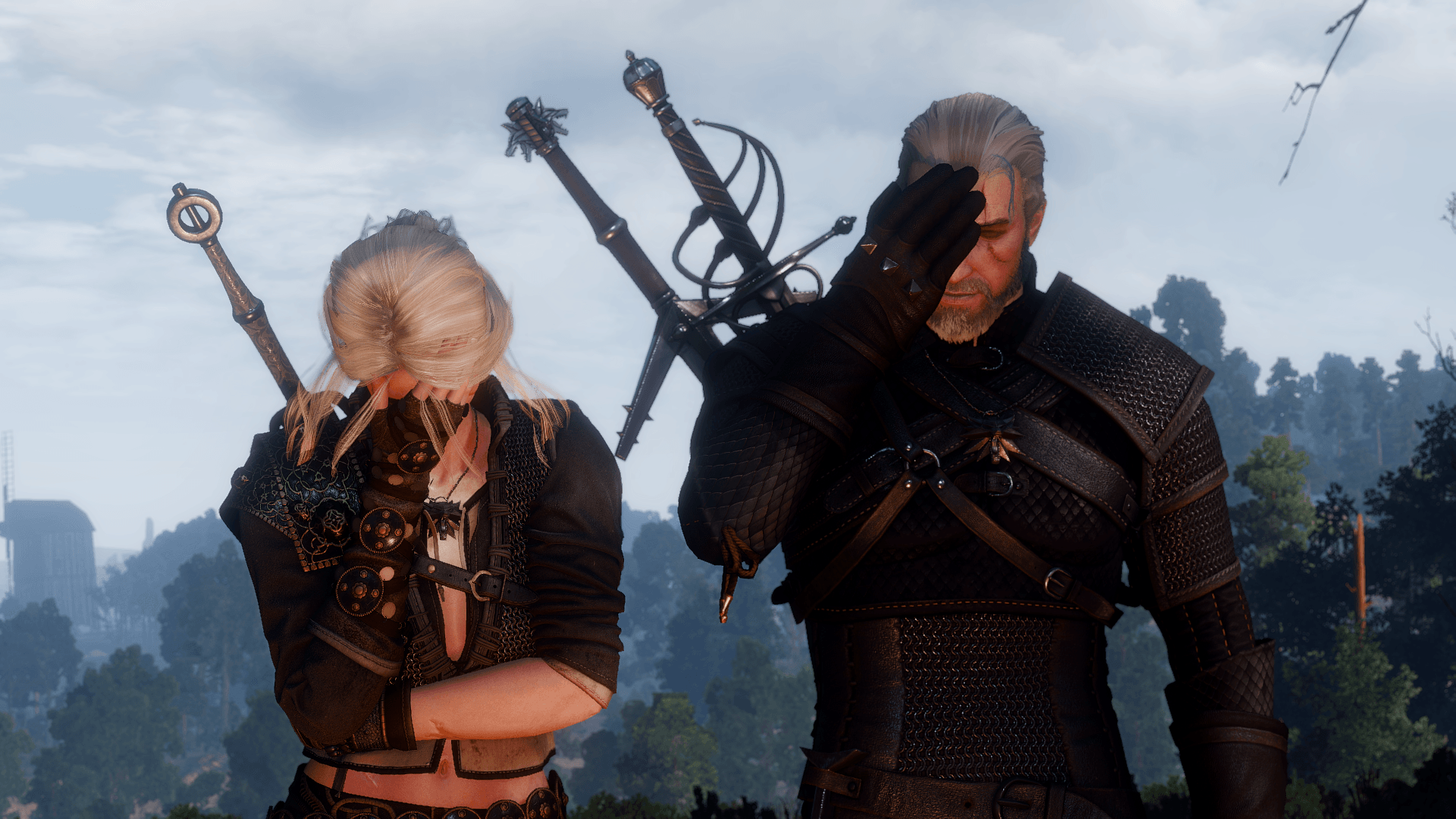 Geralt e Ciri, The Witcher 3, 1920x1080 Full HD, Desktop