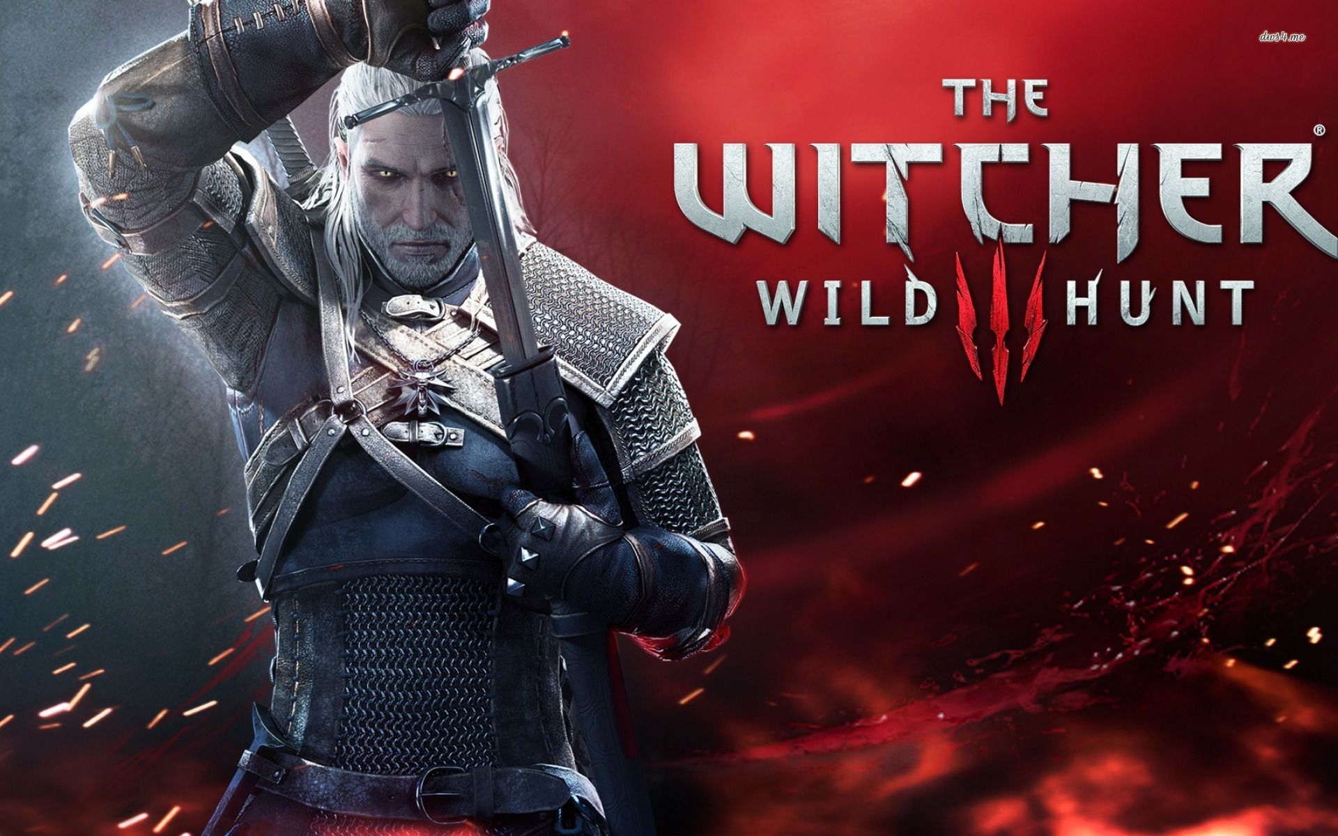 Geralt di Rivia con spada, 1920x1200 WUXGA, PC
