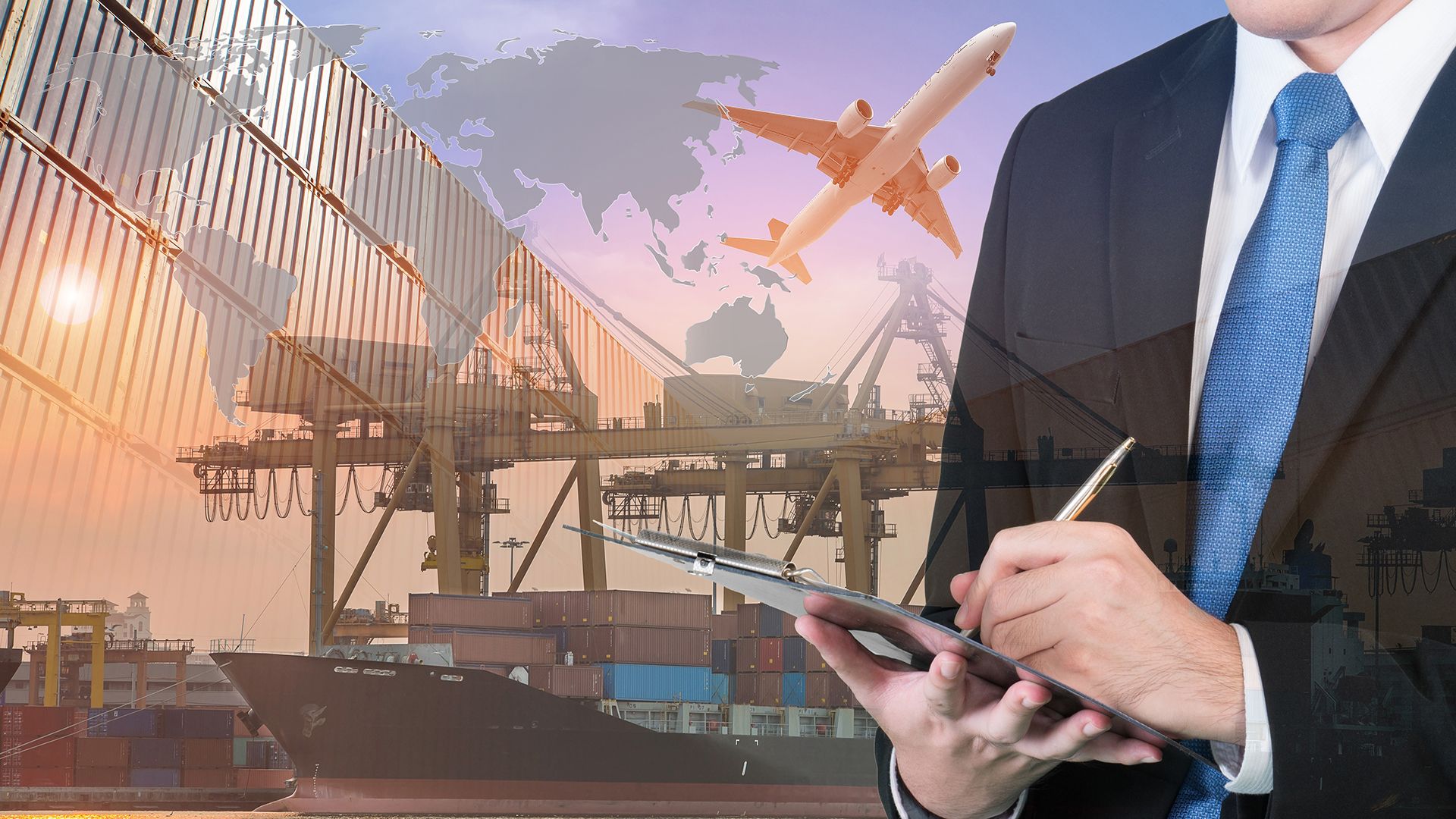 Uomo affari logistica globale, 1920x1080 Full HD 1080p, PC Desktop