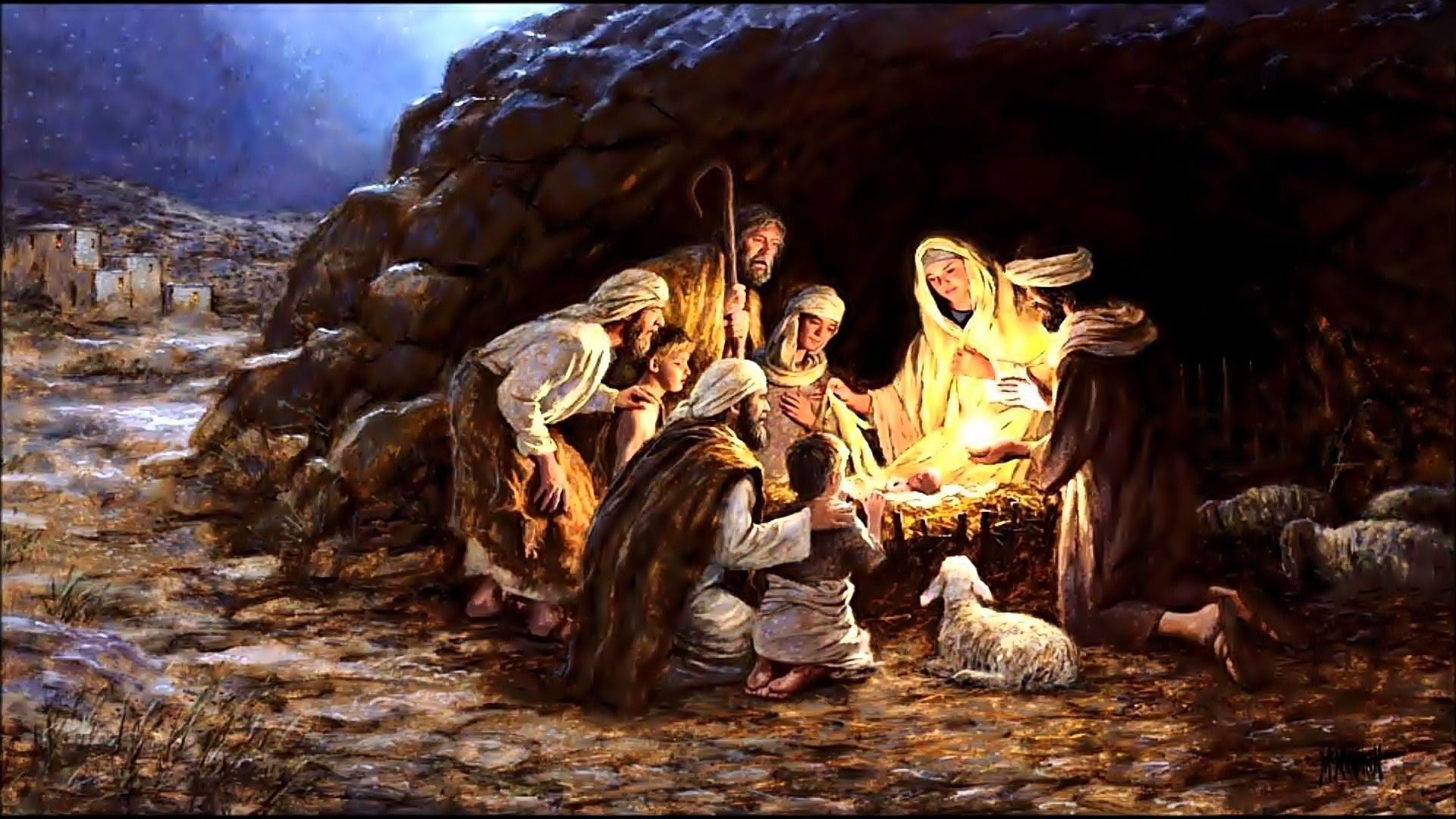Natività Gesù Bambino presepe, 1920x1080 1080p, PC
