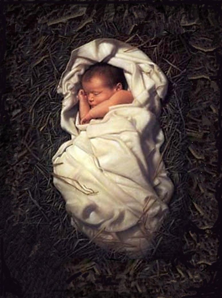 Gesù Bambino avvolto in fasce, 774x1039 Full HD Verticale, iPhone