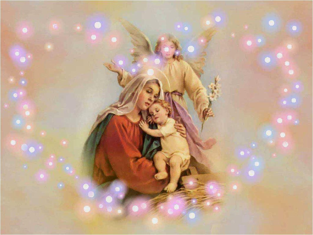 Madonna con Gesù Bambino angelo, 1062x797 HD, PC Desktop