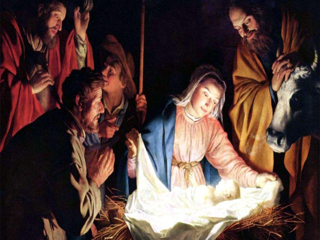 Natività Gesù Bambino dipinto, 1024x768 HD, Desktop